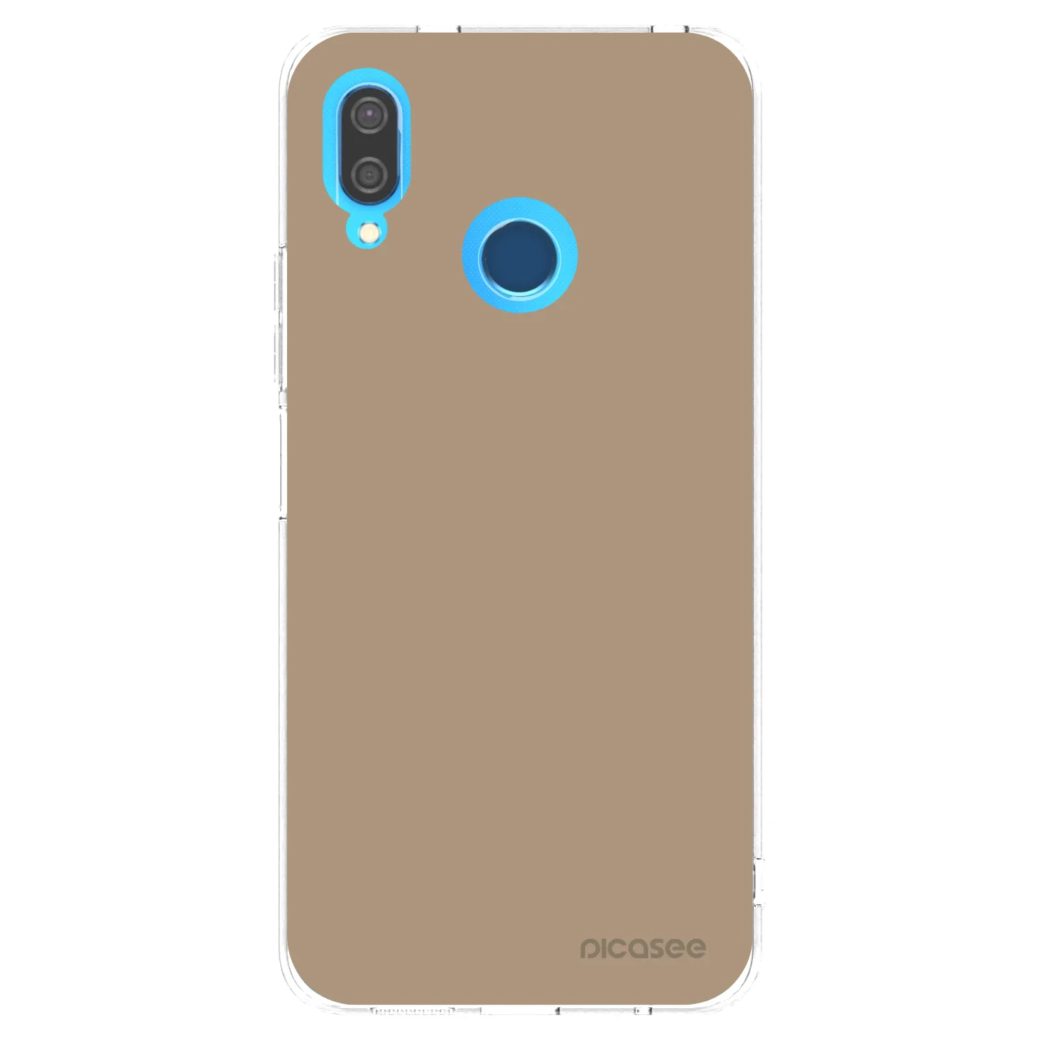 Picasee silikónový prehľadný obal pre Huawei P20 Lite - Soft Sand