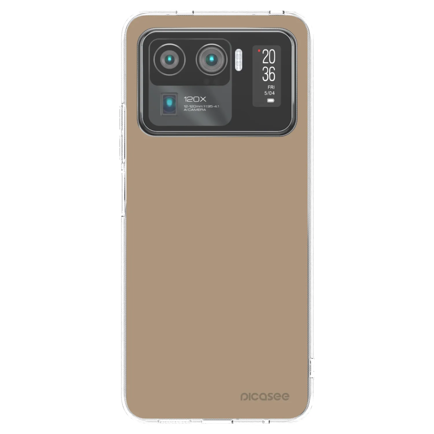 Picasee silikónový prehľadný obal pre Xiaomi Mi 11 Ultra - Soft Sand