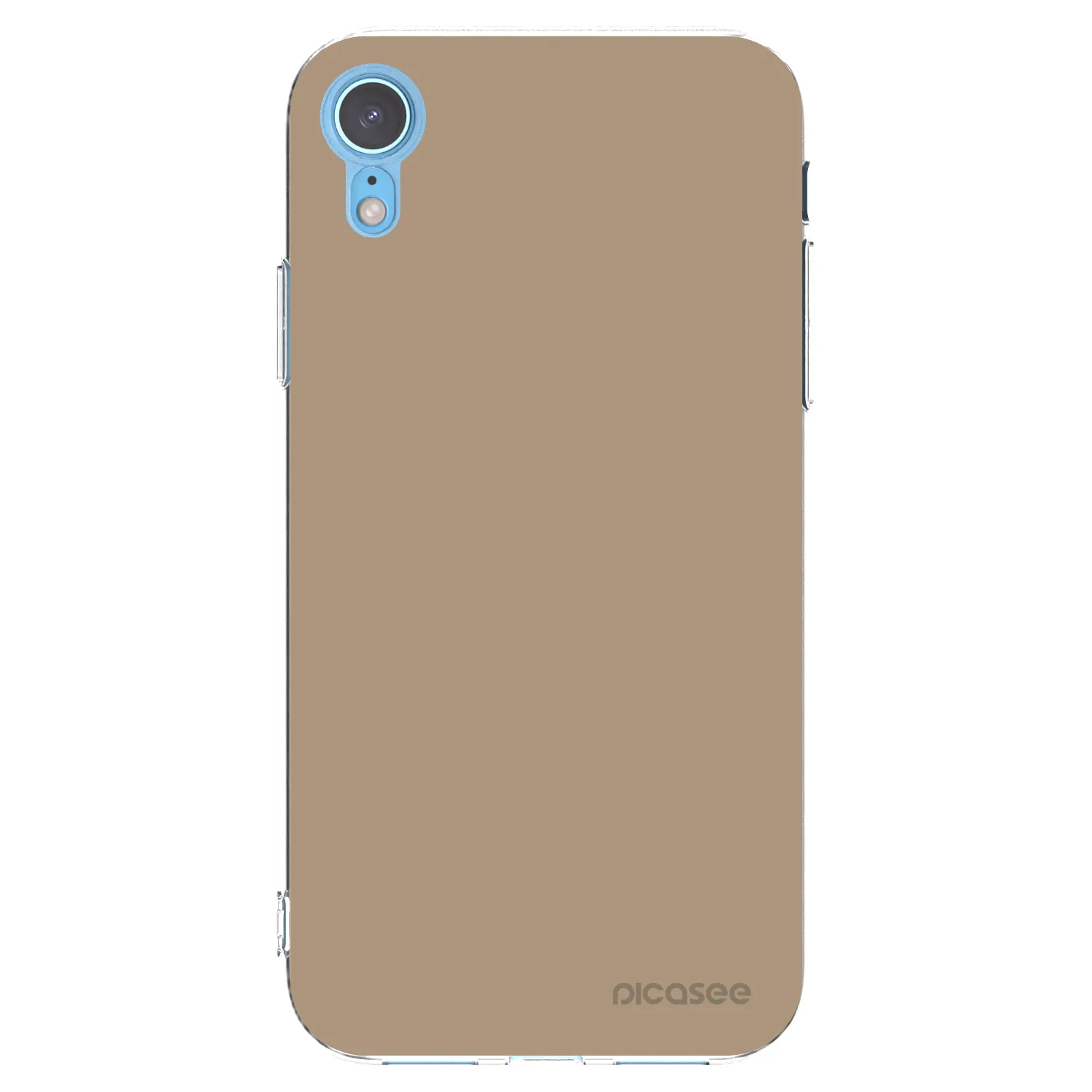 Picasee silikónový prehľadný obal pre Apple iPhone XR - Soft Sand