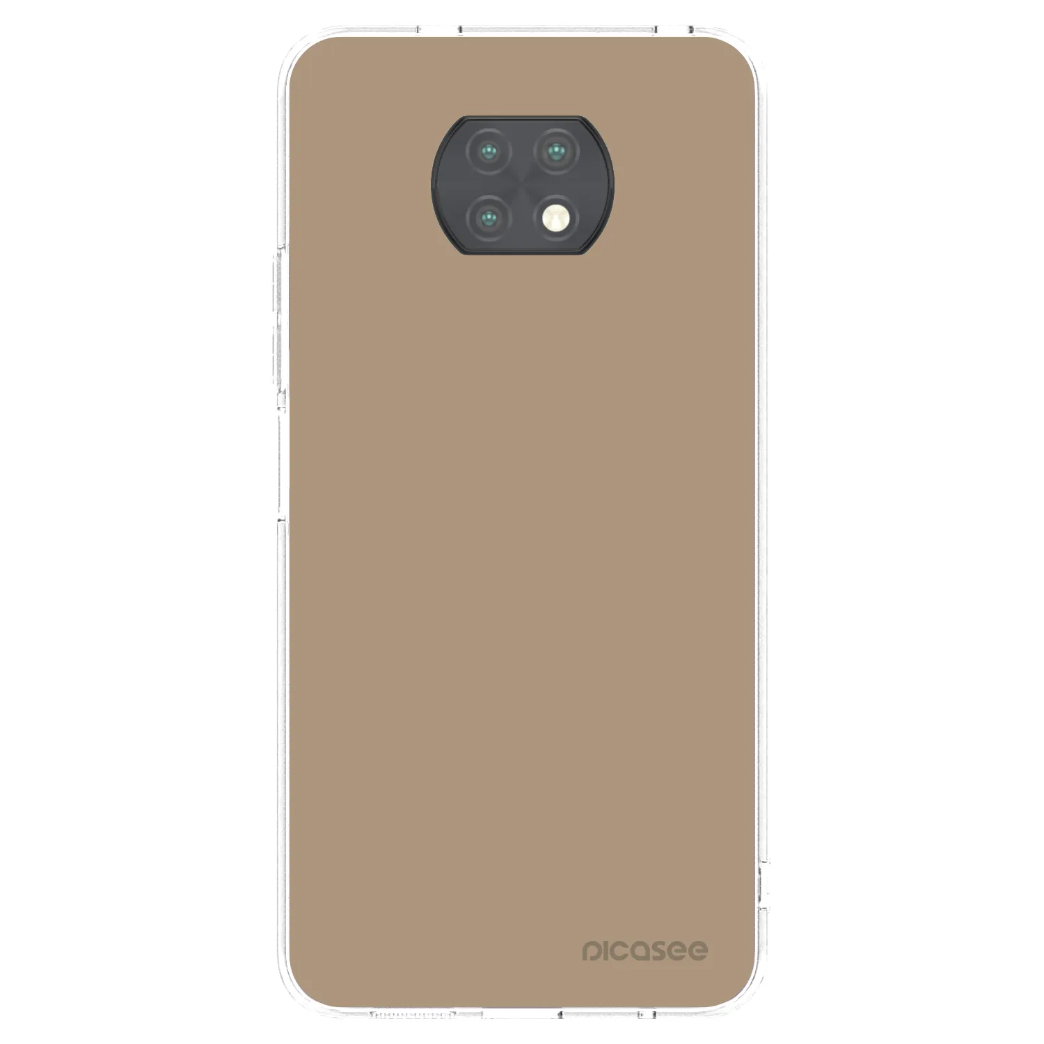 Picasee silikónový prehľadný obal pre Xiaomi Redmi Note 9T - Soft Sand