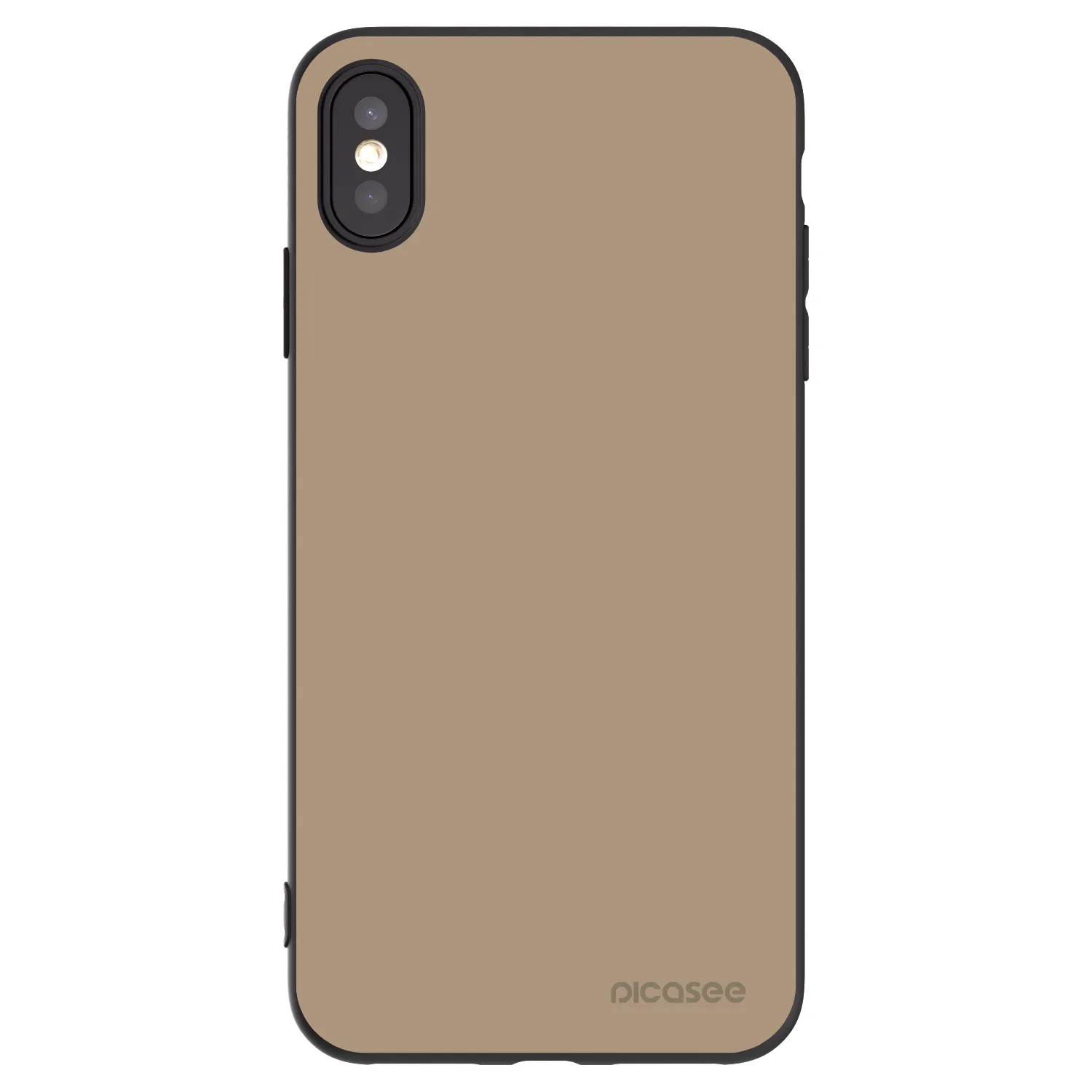 Picasee silikónový čierny obal pre Apple iPhone XS Max - Soft Sand