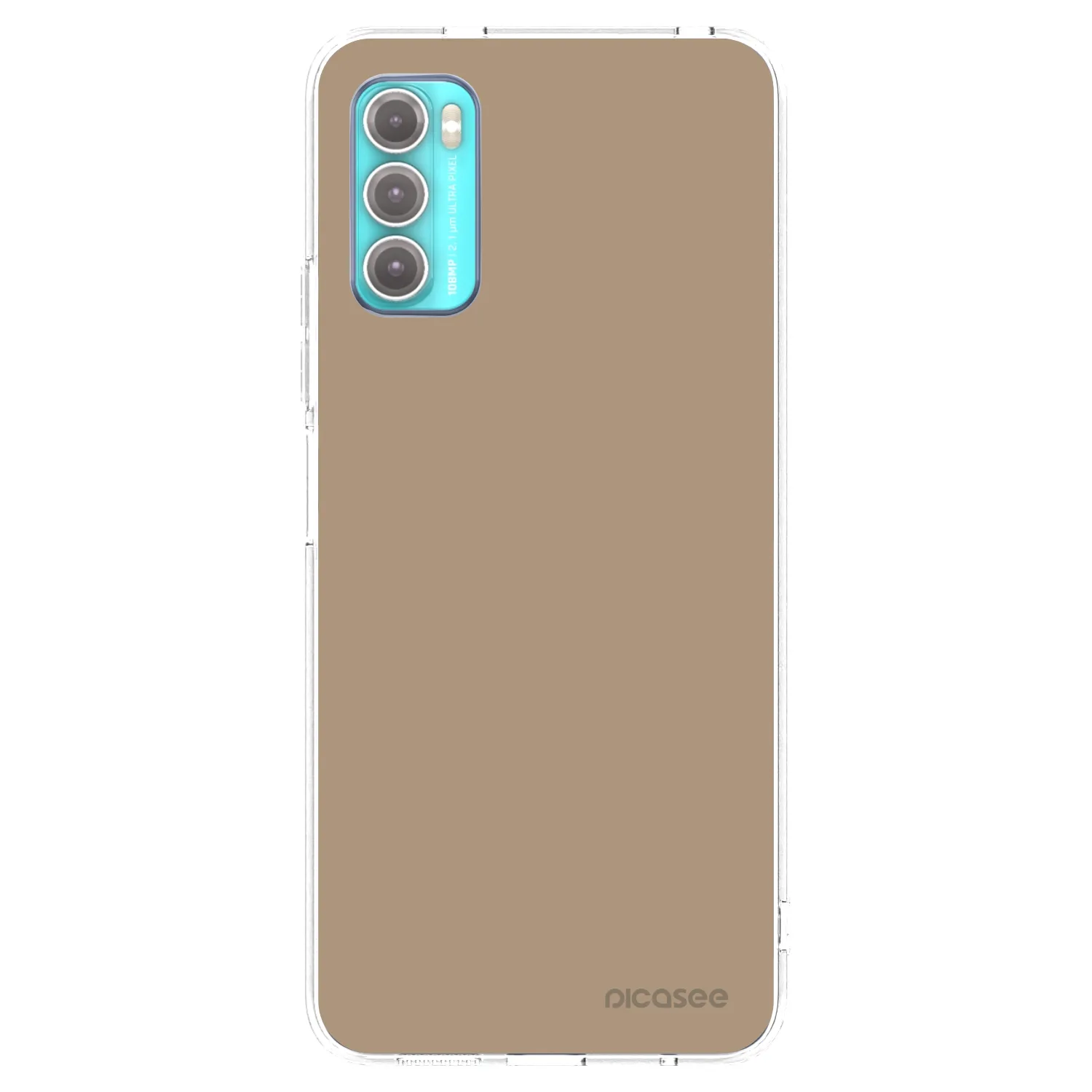 Picasee silikónový prehľadný obal pre Motorola Moto G60 - Soft Sand