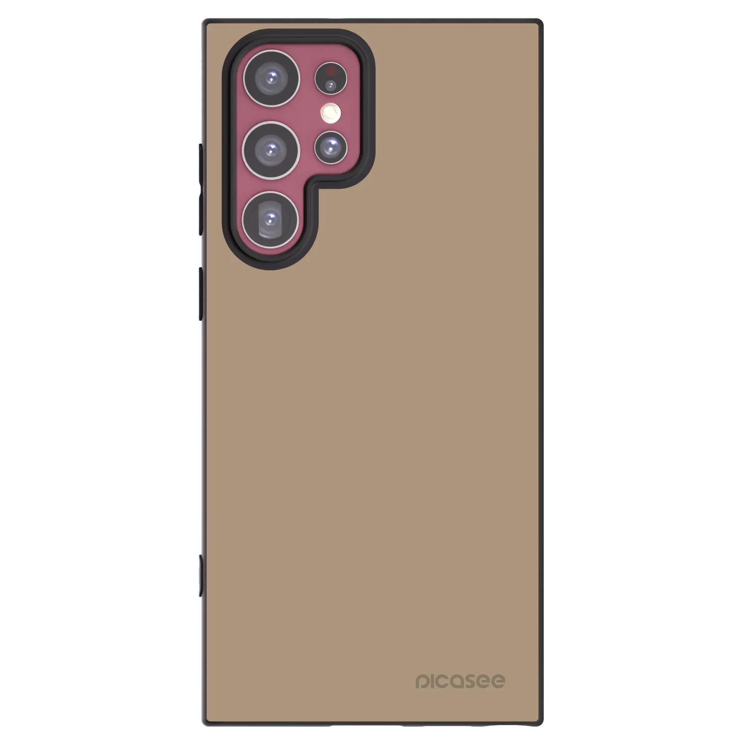 Picasee silikónový čierny obal pre Samsung Galaxy S22 Ultra 5G - Soft Sand