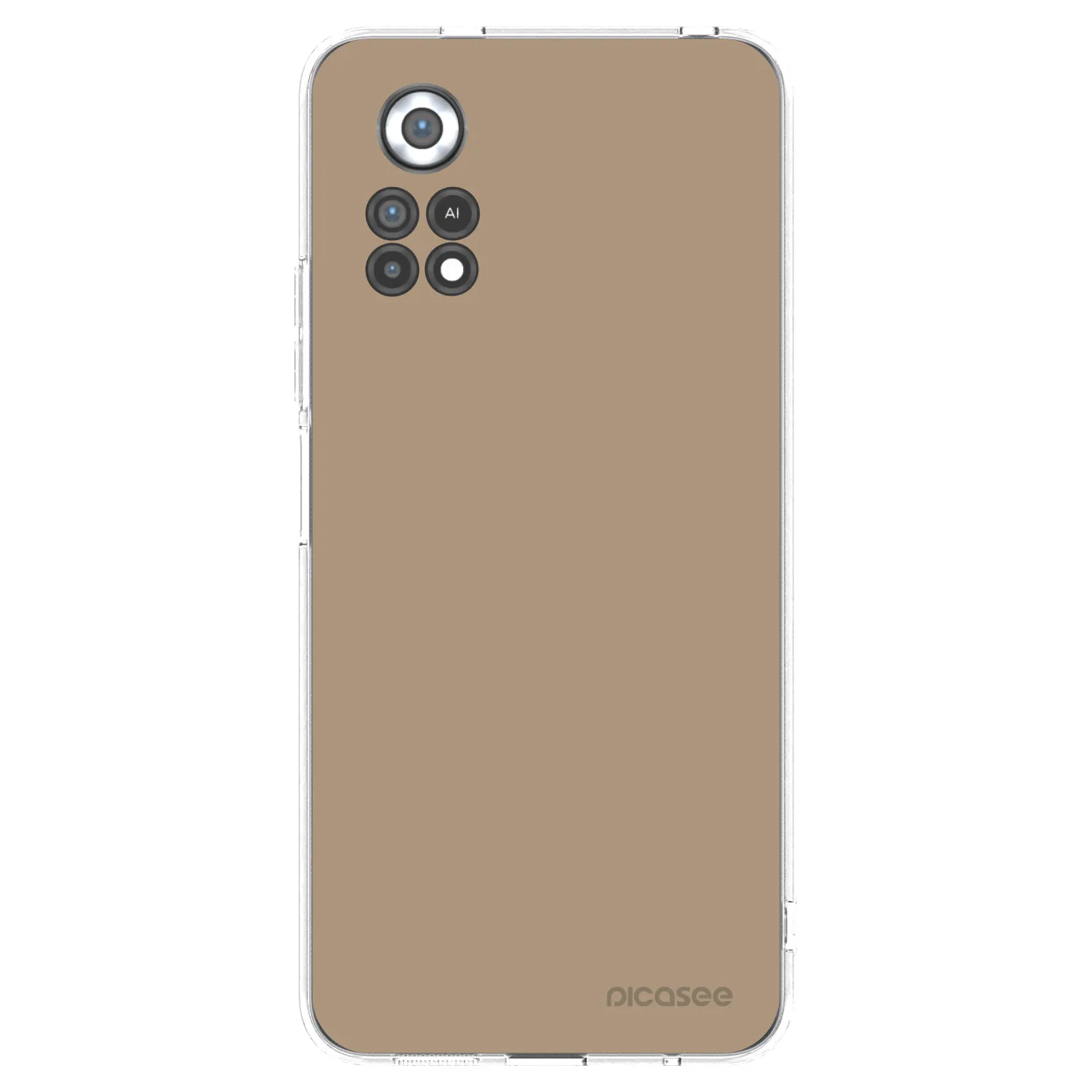 Picasee silikónový prehľadný obal pre Xiaomi Poco X4 Pro 5G - Soft Sand