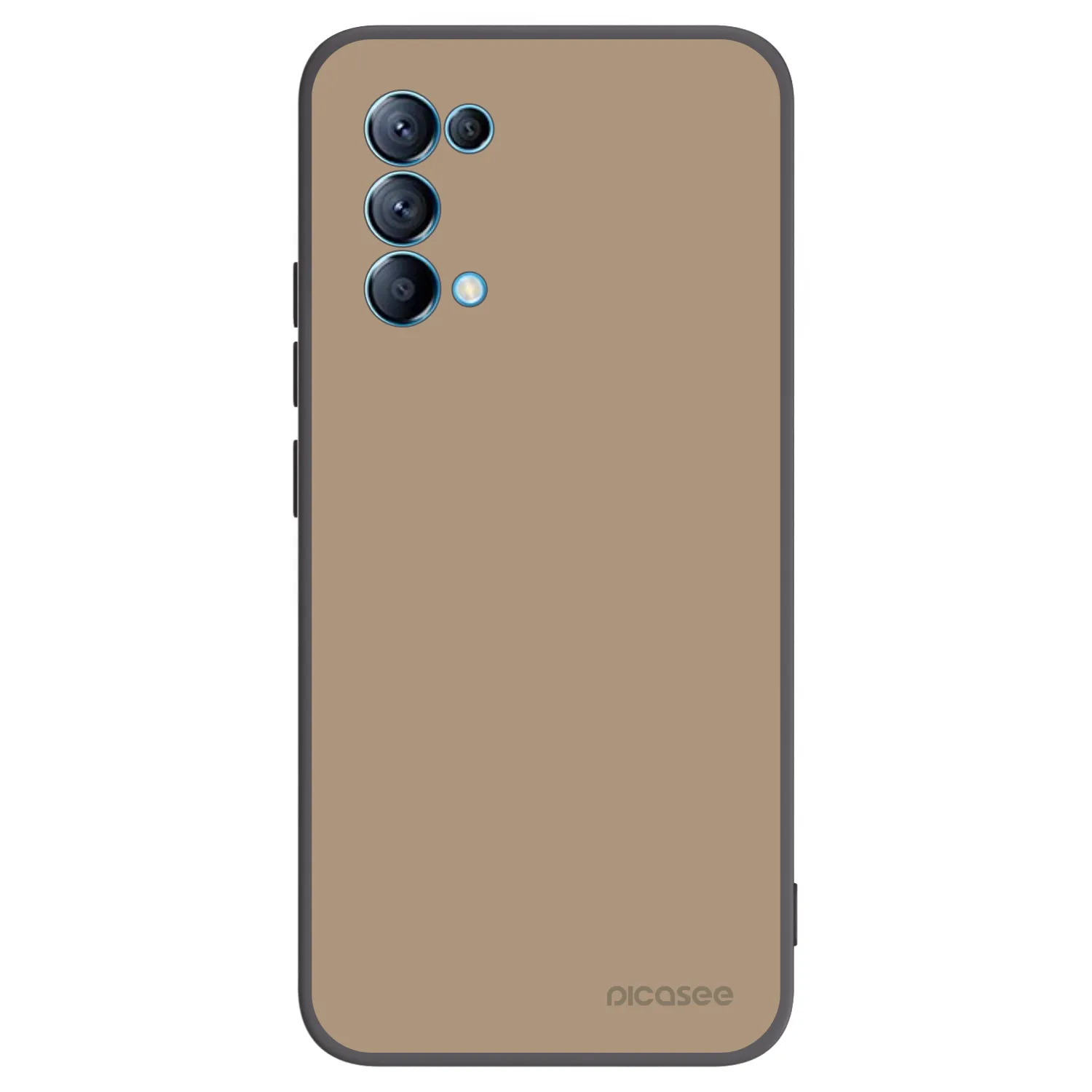 Picasee silikónový čierny obal pre OPPO A16s - Soft Sand