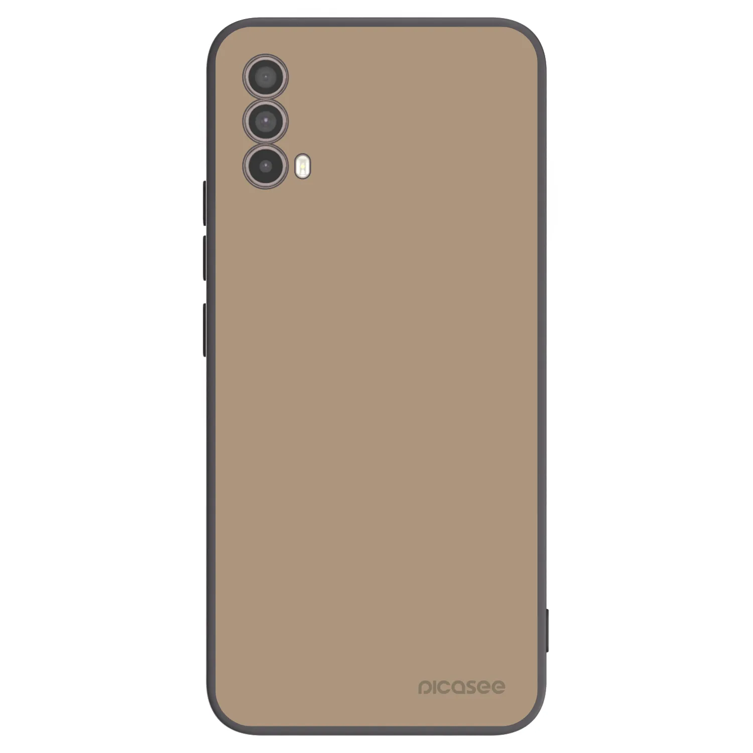 Picasee silikónový čierny obal pre Motorola Moto E40 - Soft Sand