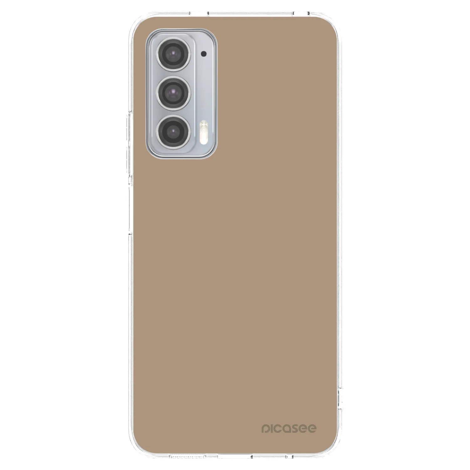 Picasee silikónový prehľadný obal pre Motorola Edge 20 - Soft Sand