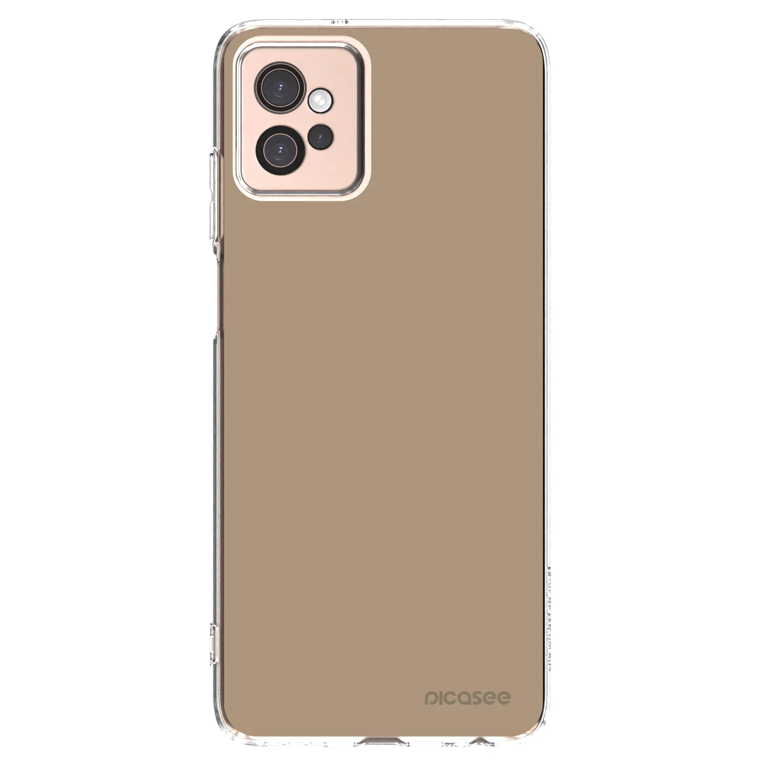 Picasee silikónový prehľadný obal pre Motorola Moto G32 - Soft Sand
