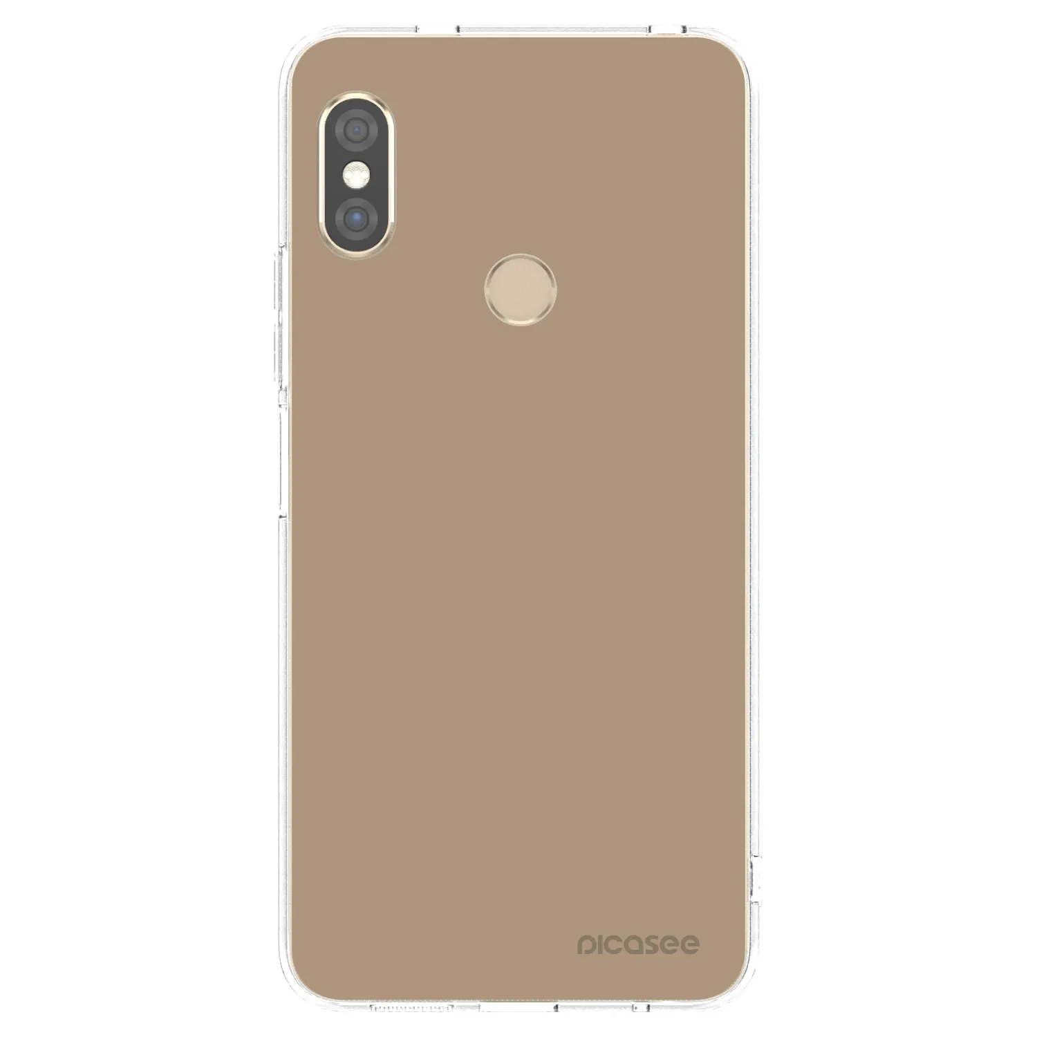 Picasee silikónový prehľadný obal pre Xiaomi Redmi Note 5 Global - Soft Sand