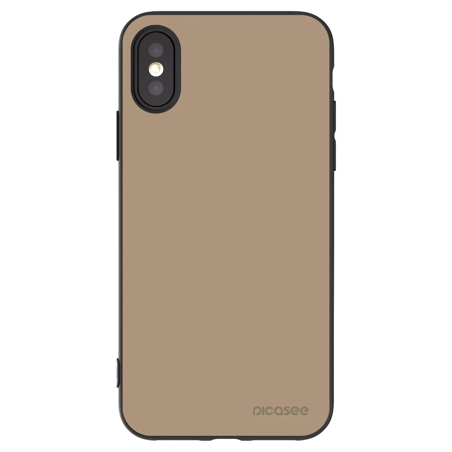 Picasee silikónový čierny obal pre Apple iPhone X/XS - Soft Sand