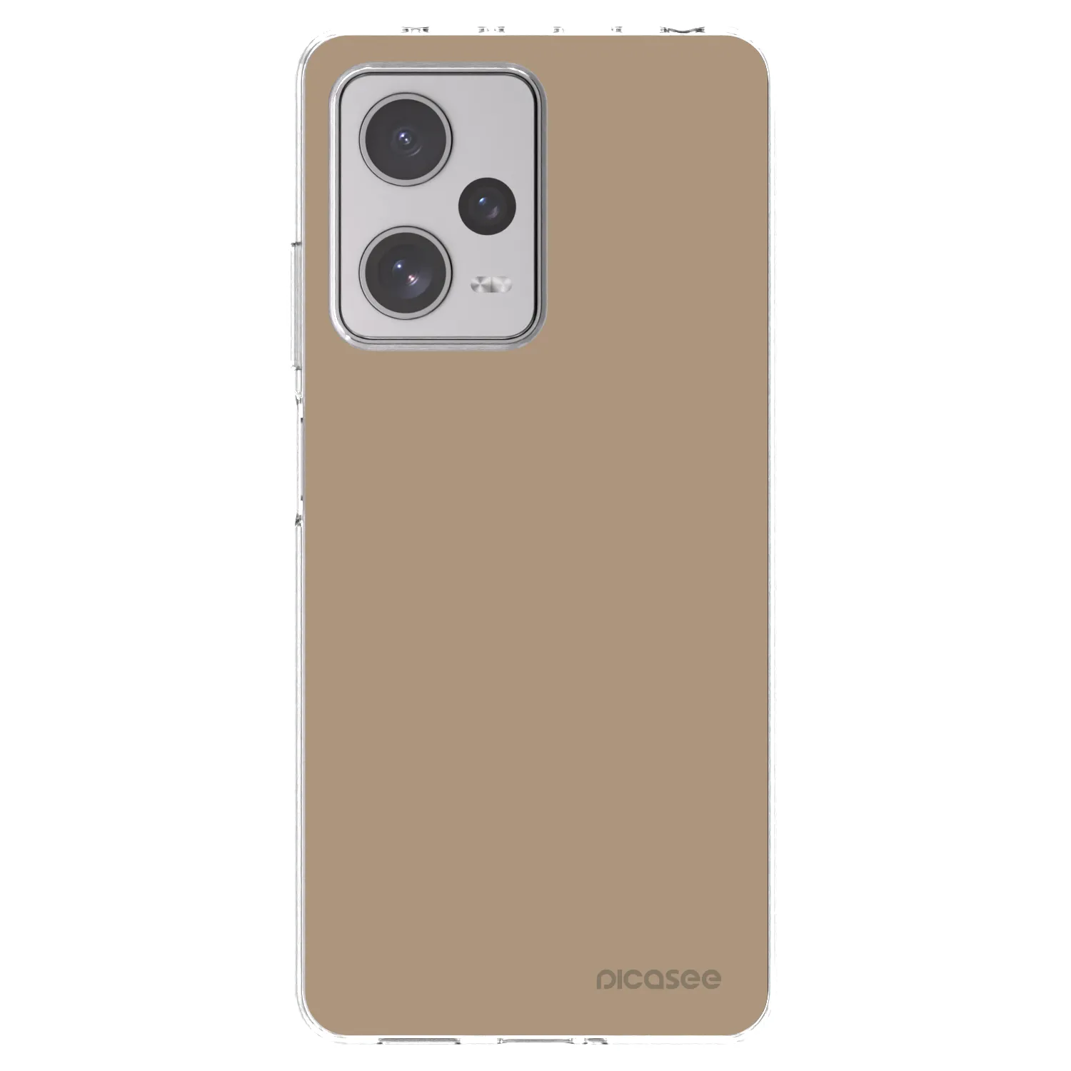Picasee silikónový prehľadný obal pre Xiaomi Redmi Note 12 Pro+ 5G - Soft Sand