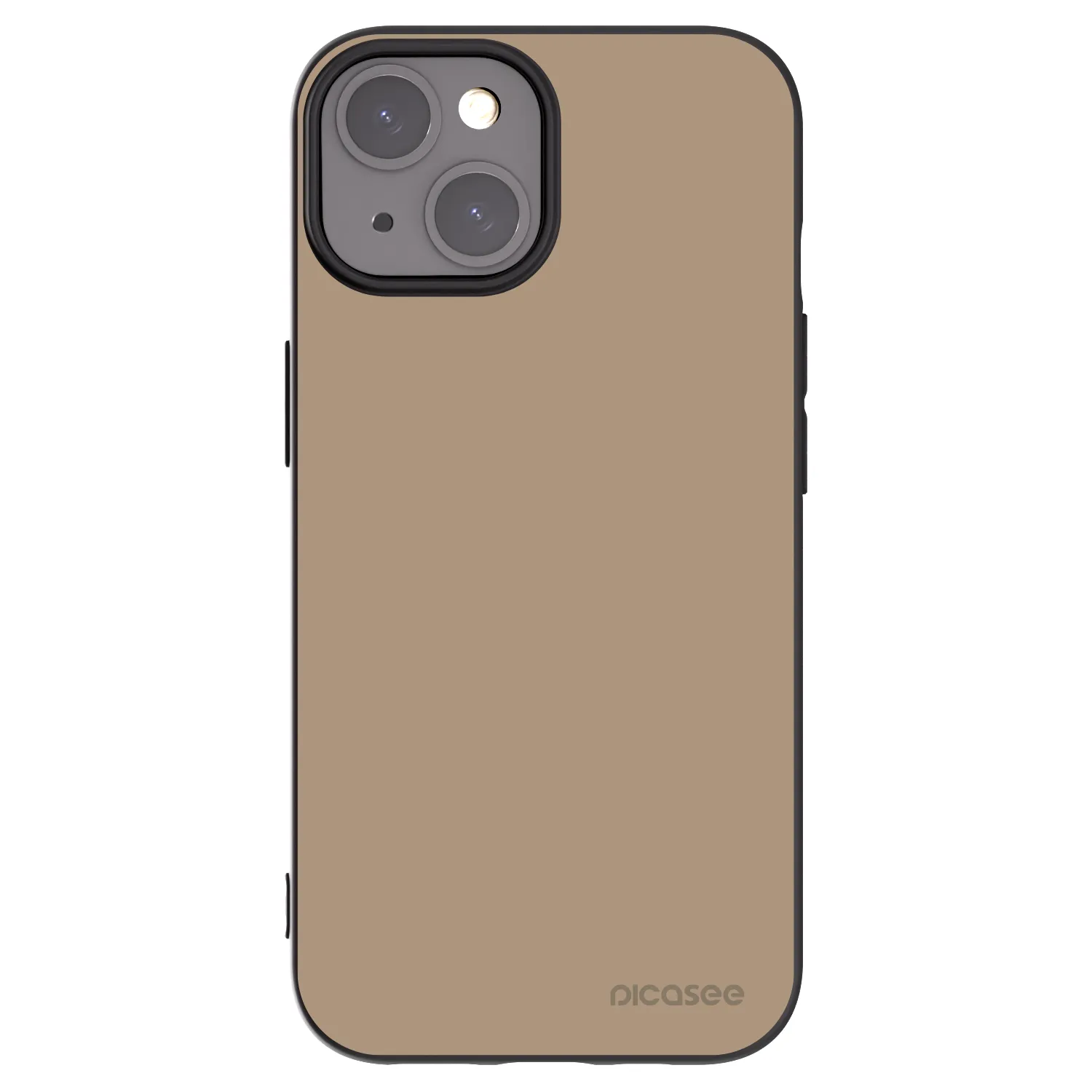 Silikónový čierny obal pre Apple iPhone 15 - Soft Sand