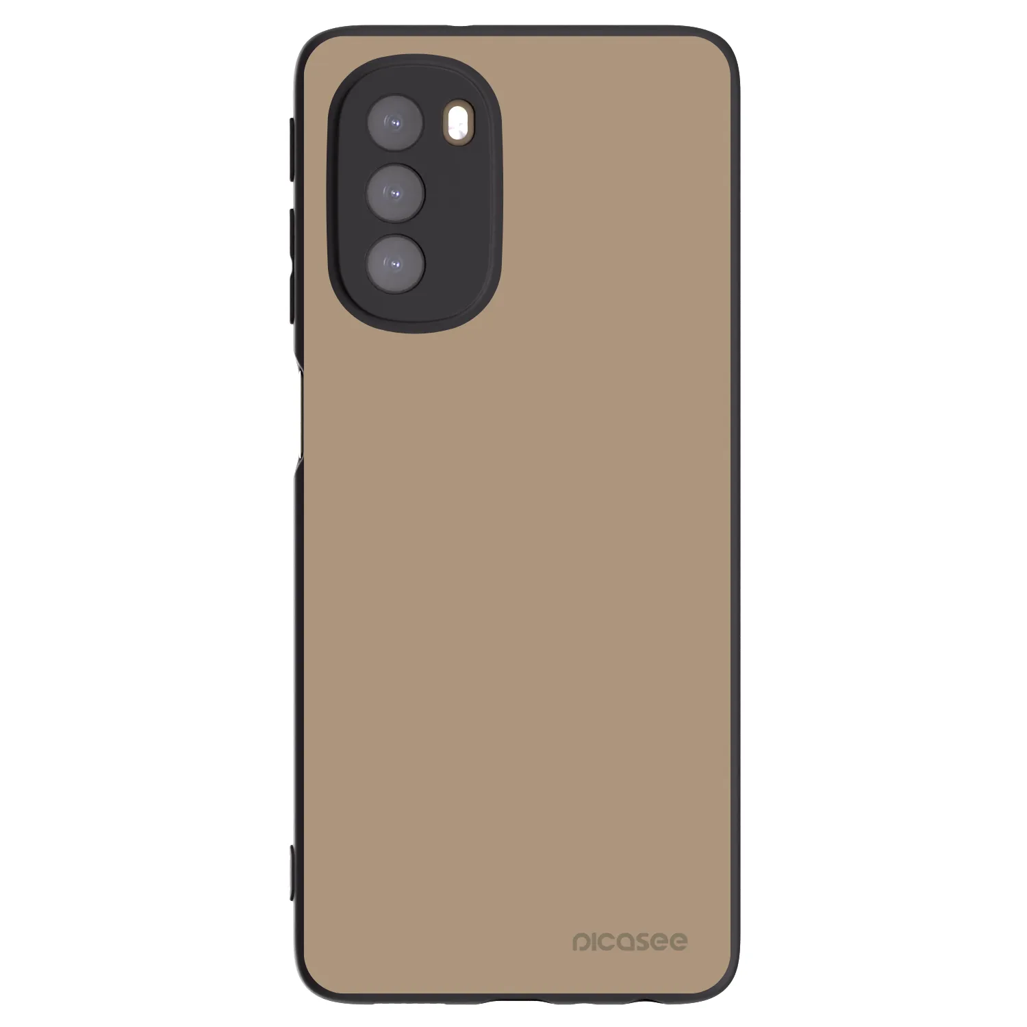 Picasee silikónový čierny obal pre Motorola Moto G51 - Soft Sand