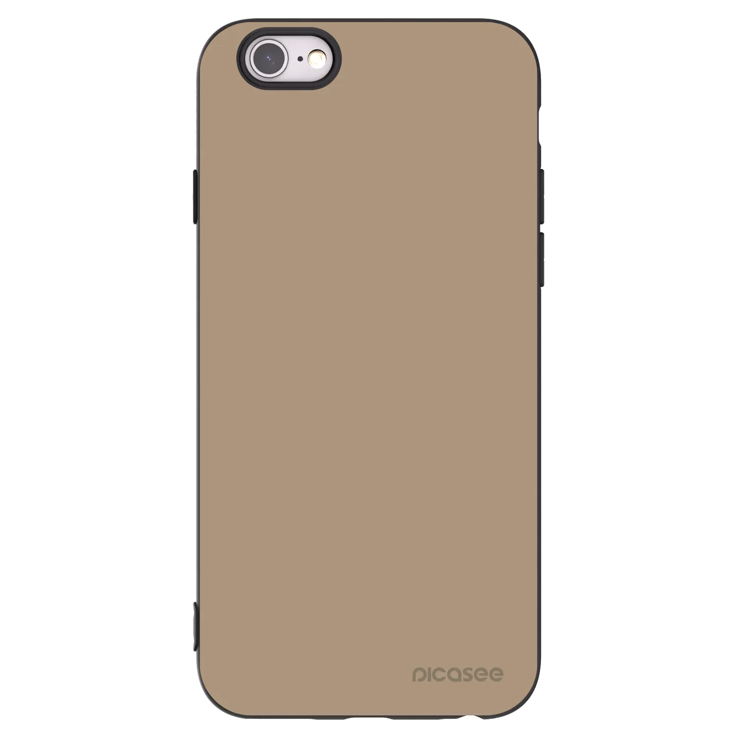 Picasee silikónový čierny obal pre Apple iPhone 6/6S - Soft Sand