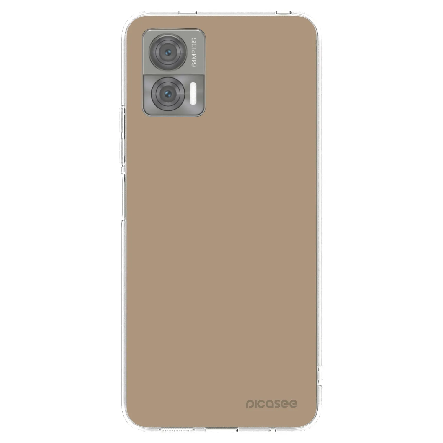 Picasee silikónový prehľadný obal pre Motorola Edge 30 Neo - Soft Sand