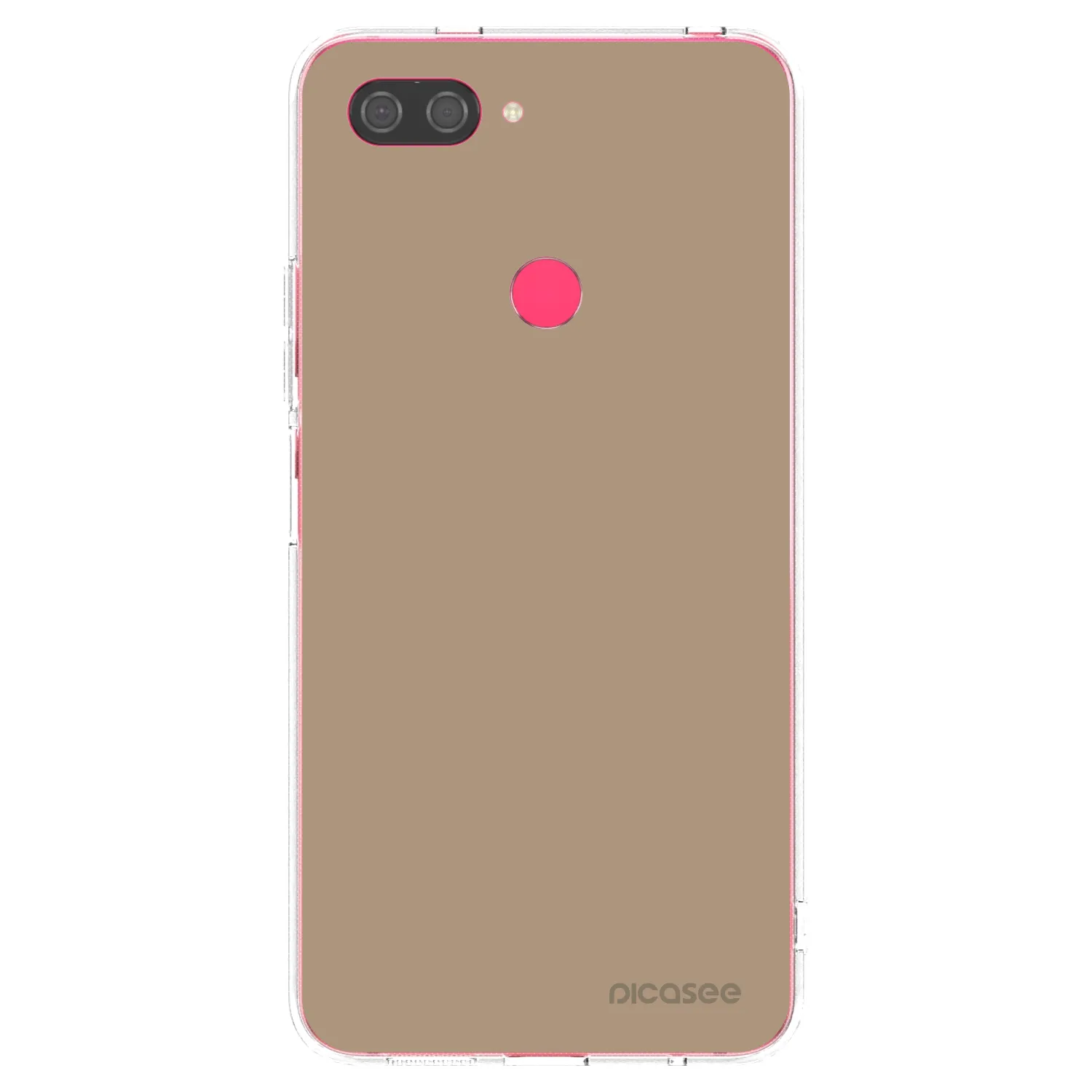 Picasee silikónový prehľadný obal pre Xiaomi Mi 8 Lite - Soft Sand
