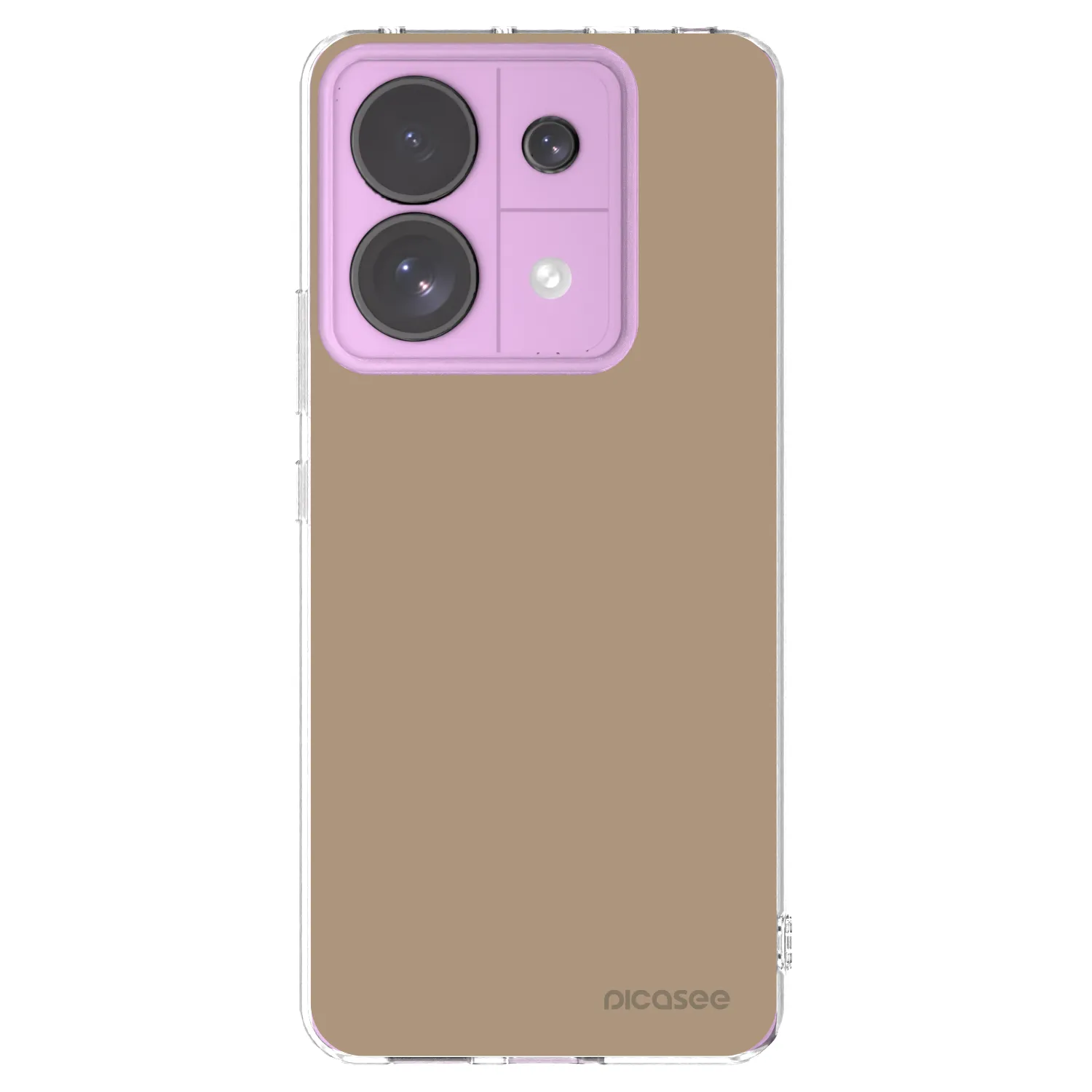 Picasee silikónový prehľadný obal pre Xiaomi Redmi Note 13 Pro 5G - Soft Sand