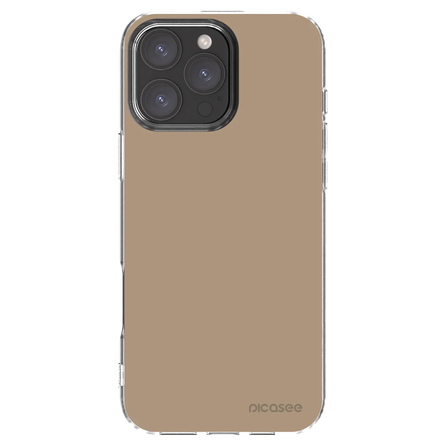 Picasee silikónový prehľadný obal pre Apple iPhone 16 Pro Max - Soft Sand