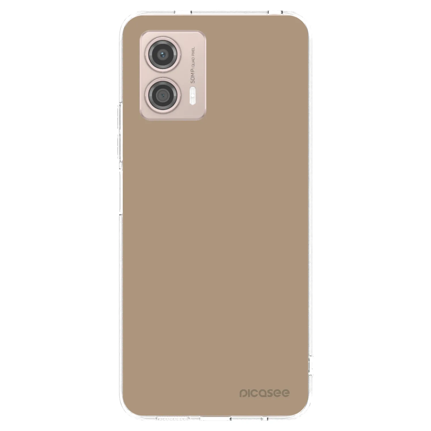 Picasee silikónový prehľadný obal pre Motorola Moto G53 5G - Soft Sand