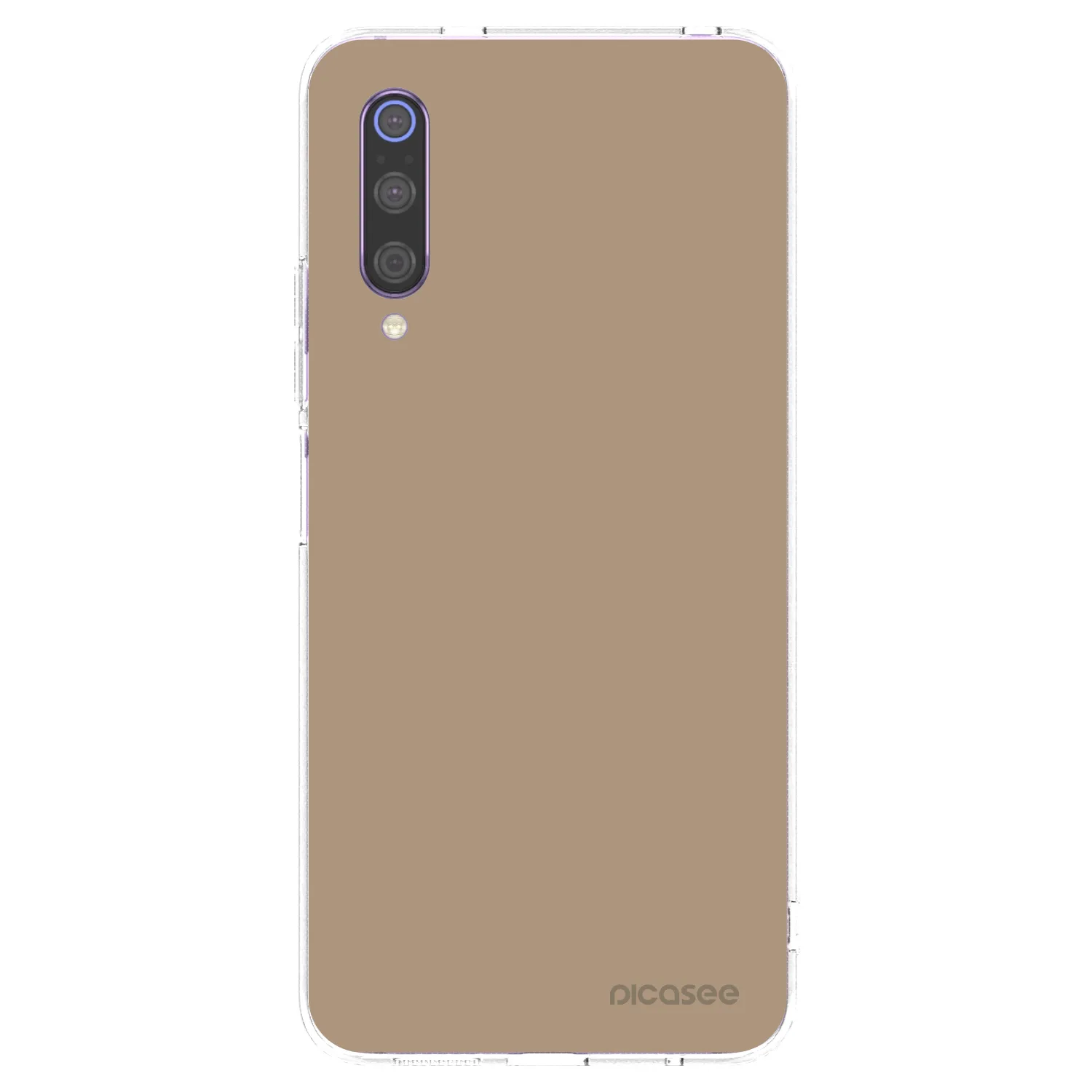 Picasee silikónový prehľadný obal pre Xiaomi Mi 9 - Soft Sand