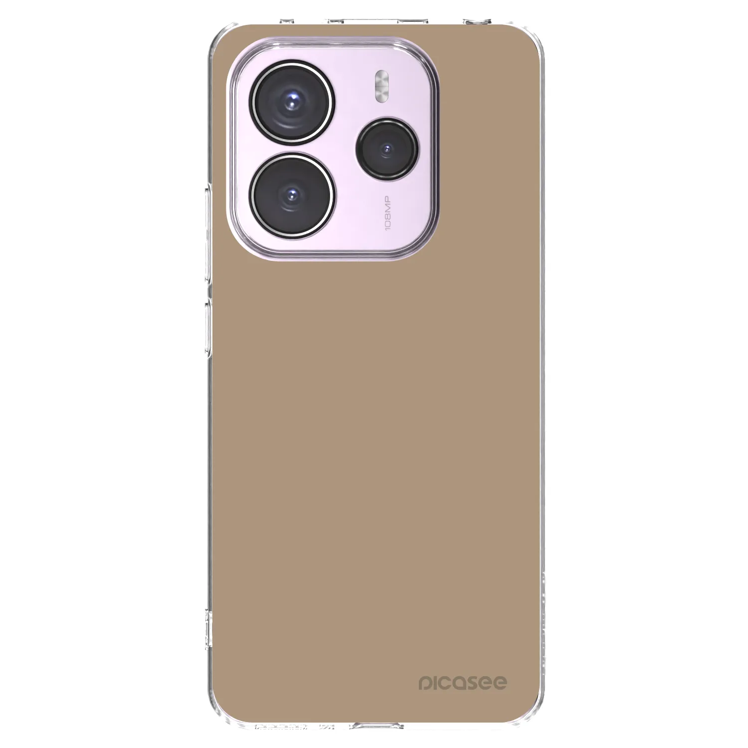 Picasee silikónový prehľadný obal pre Xiaomi Redmi Note 14 5G - Soft Sand