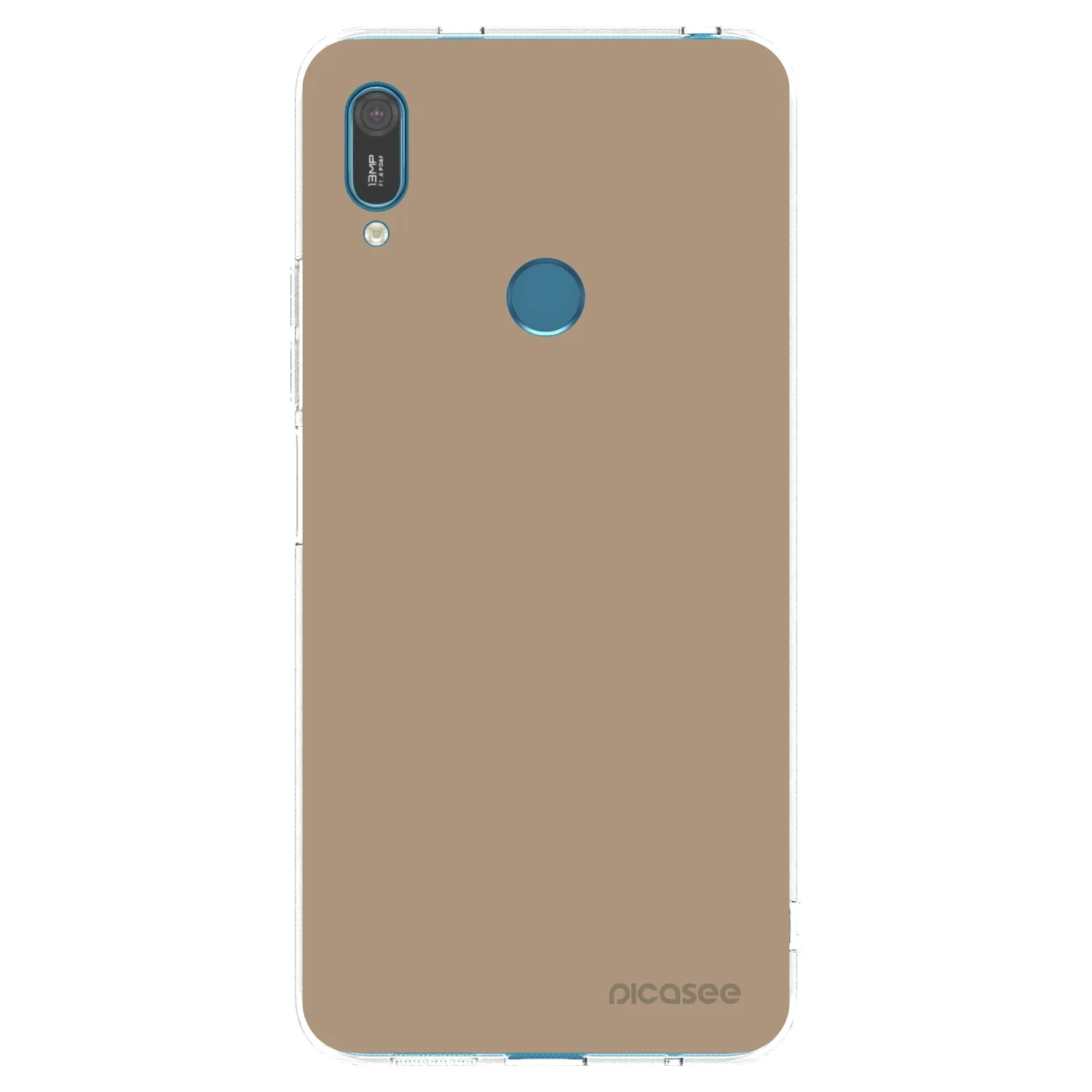 Picasee silikónový prehľadný obal pre Huawei Y7 2019 - Soft Sand