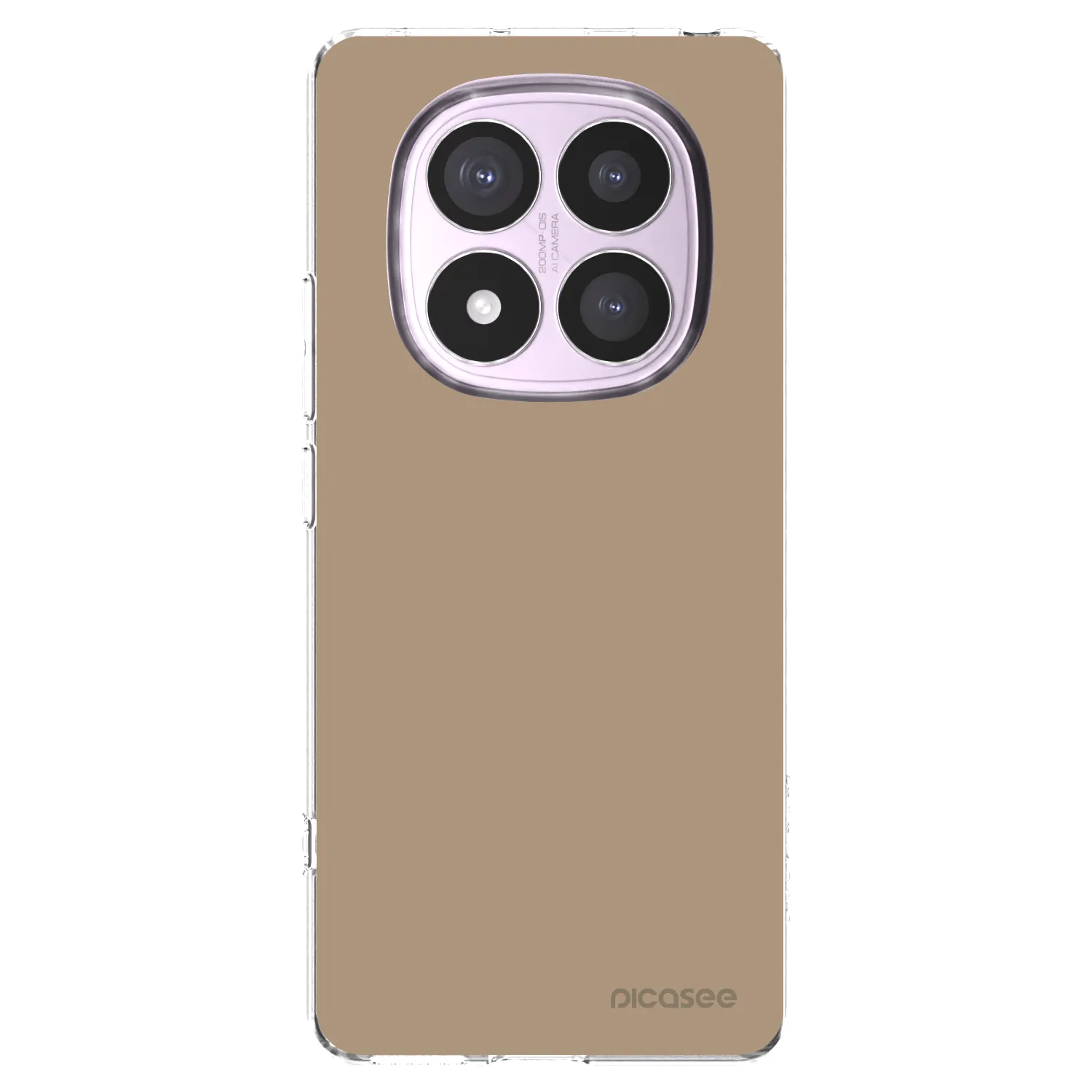 Picasee silikónový prehľadný obal pre Xiaomi Redmi Note 14 Pro 4G - Soft Sand