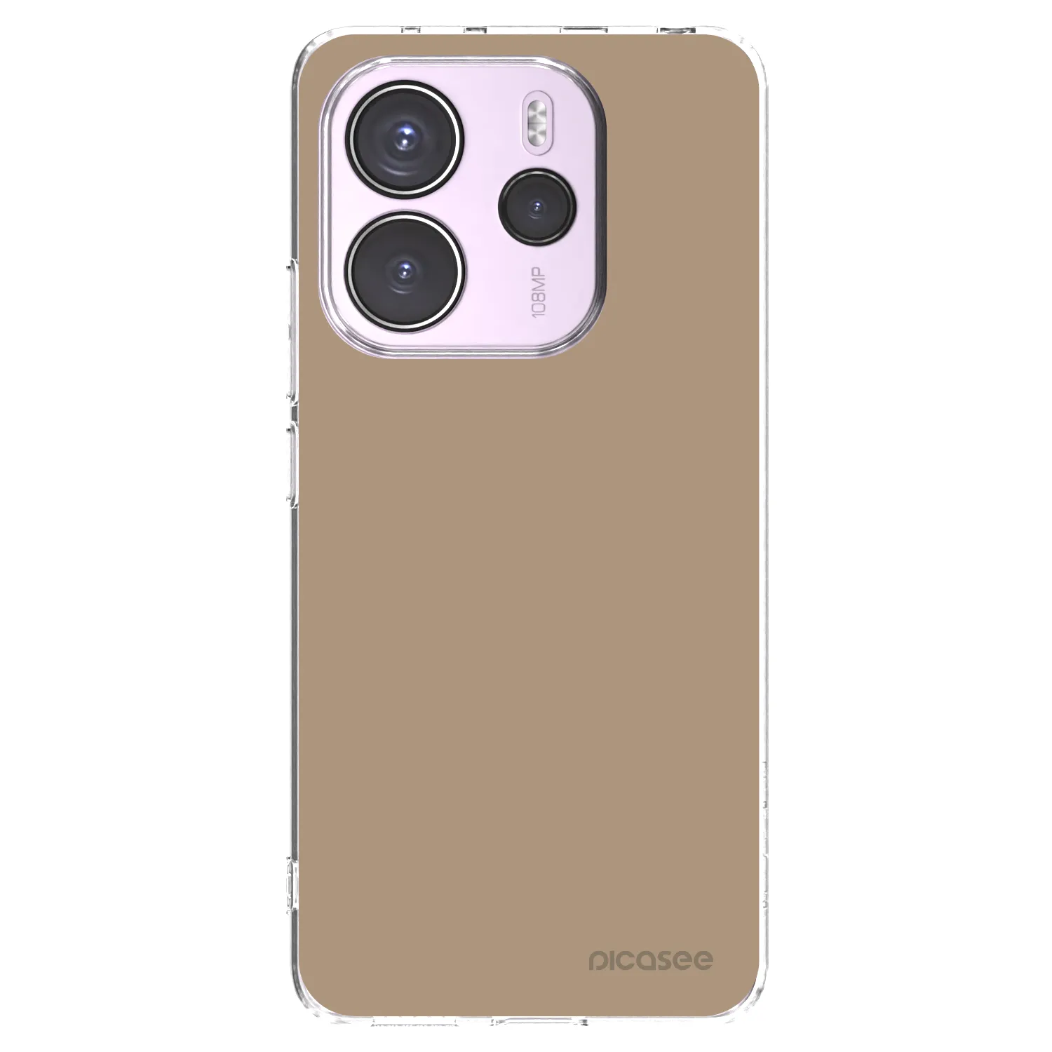 Picasee silikónový prehľadný obal pre Xiaomi Redmi Note 14 4G - Soft Sand