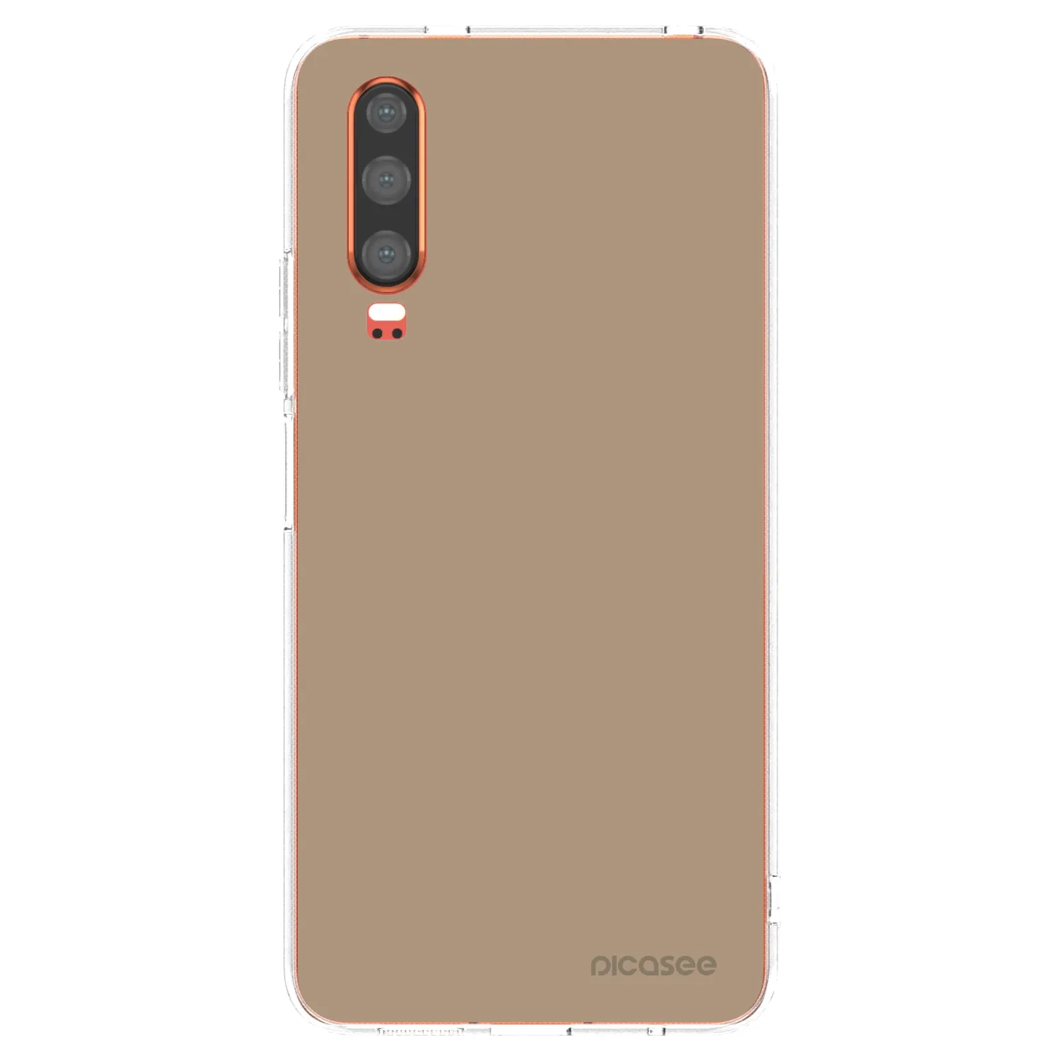 Picasee silikónový prehľadný obal pre Huawei P30 - Soft Sand
