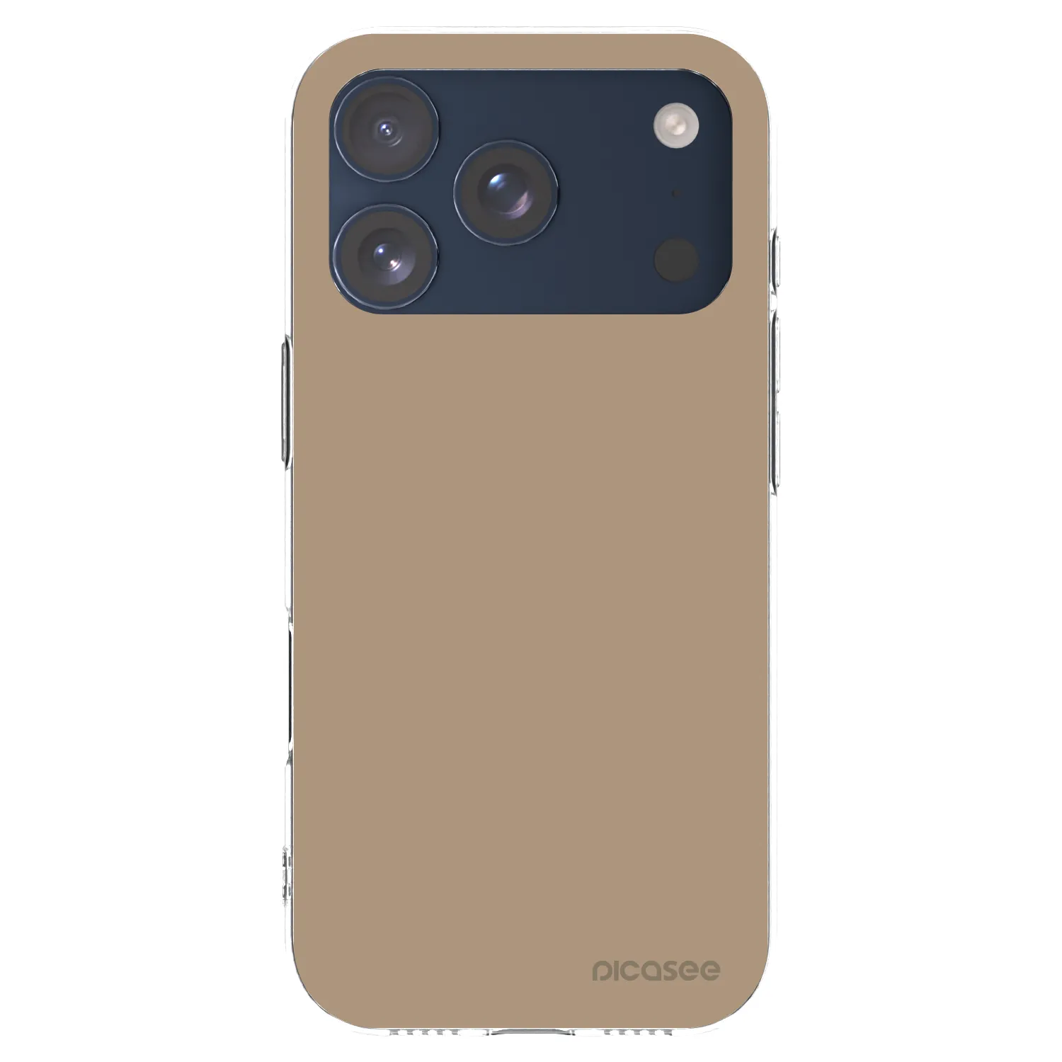 Picasee silikónový prehľadný obal pre Apple iPhone 17 Pro - Soft Sand