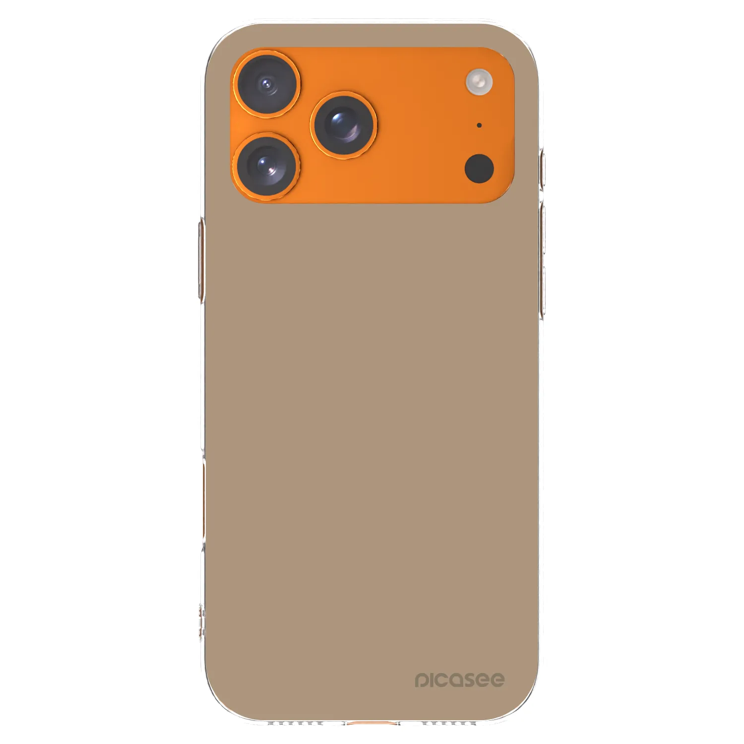 Picasee silikónový prehľadný obal pre Apple iPhone 17 Pro Max - Soft Sand