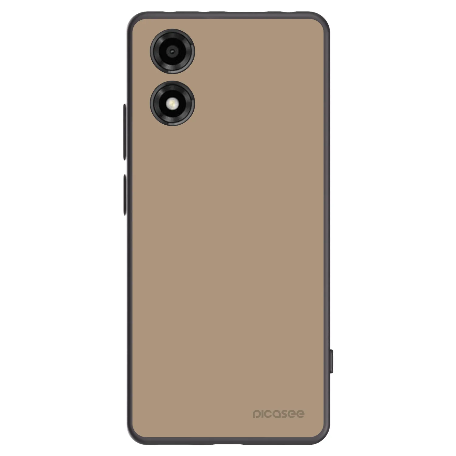 Picasee silikónový čierny obal pre Motorola Moto E14 - Soft Sand