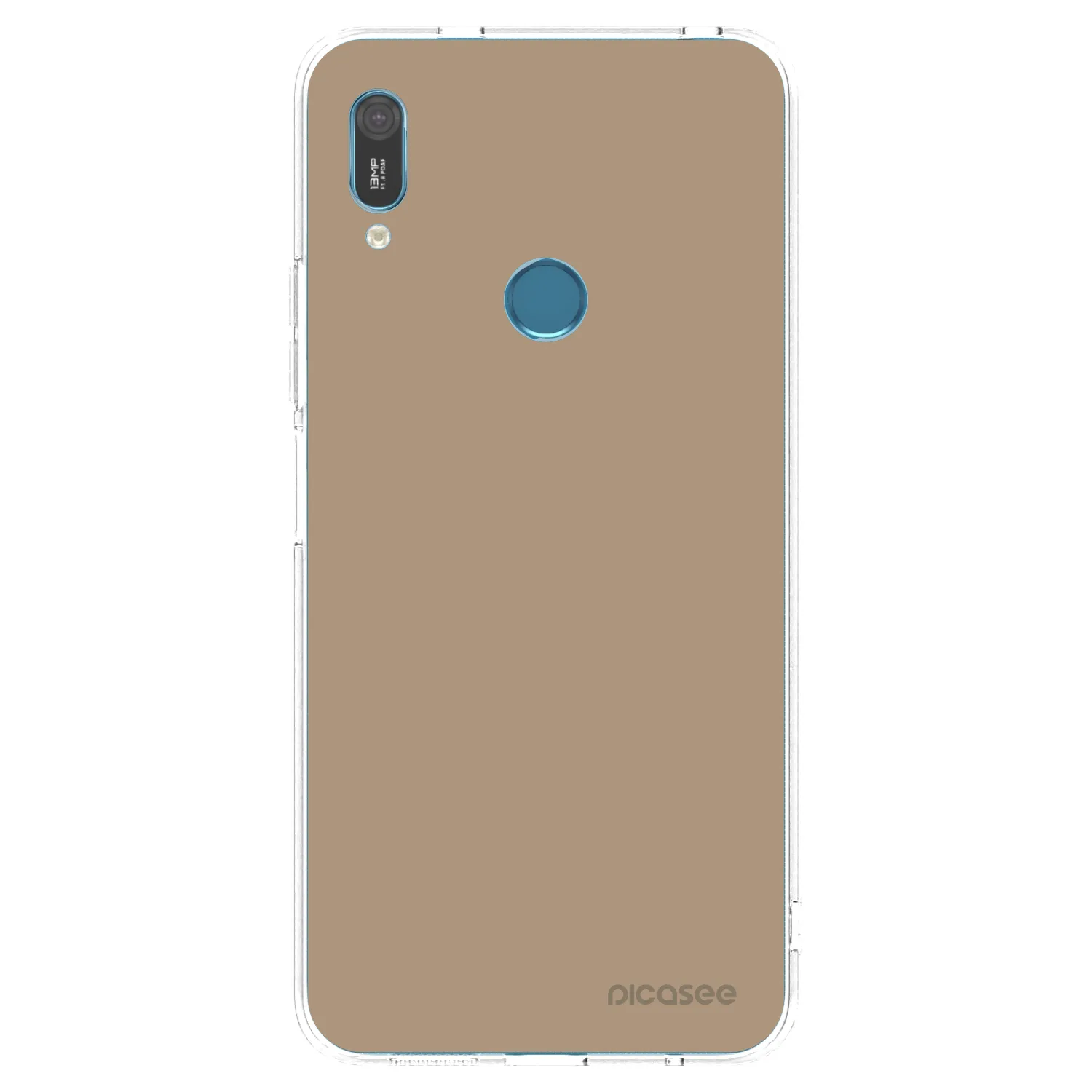 Picasee silikónový prehľadný obal pre Huawei Y6 2019 - Soft Sand