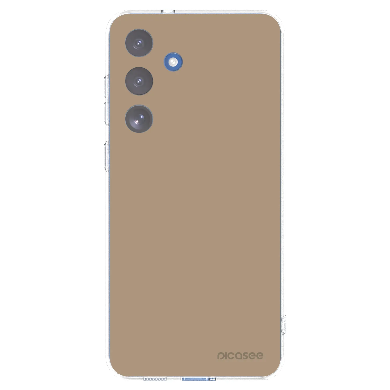 Picasee silikónový prehľadný obal pre Samsung Galaxy S25 FE 5G - Soft Sand
