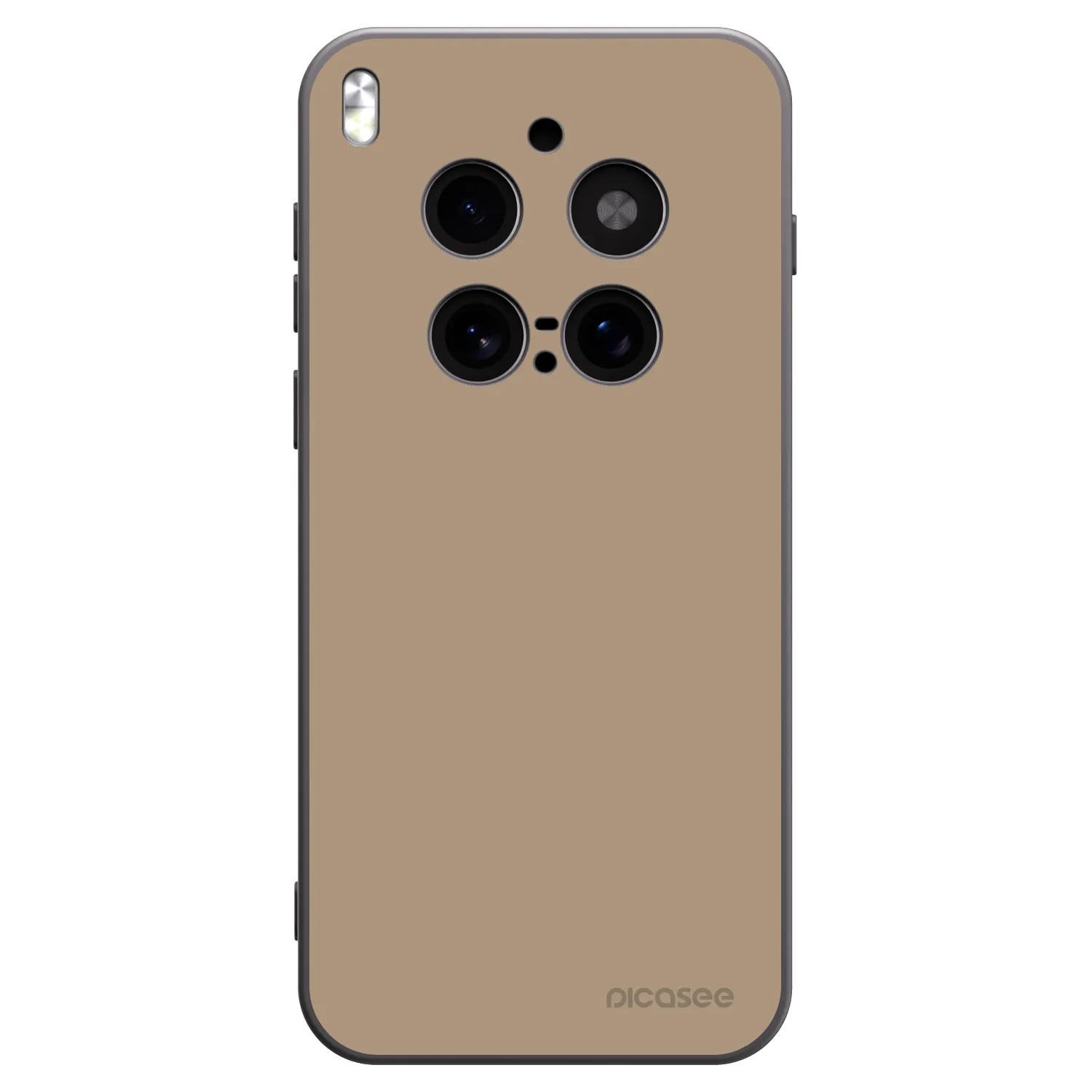 Picasee silikónový čierny obal pre Vivo X300 Pro - Soft Sand