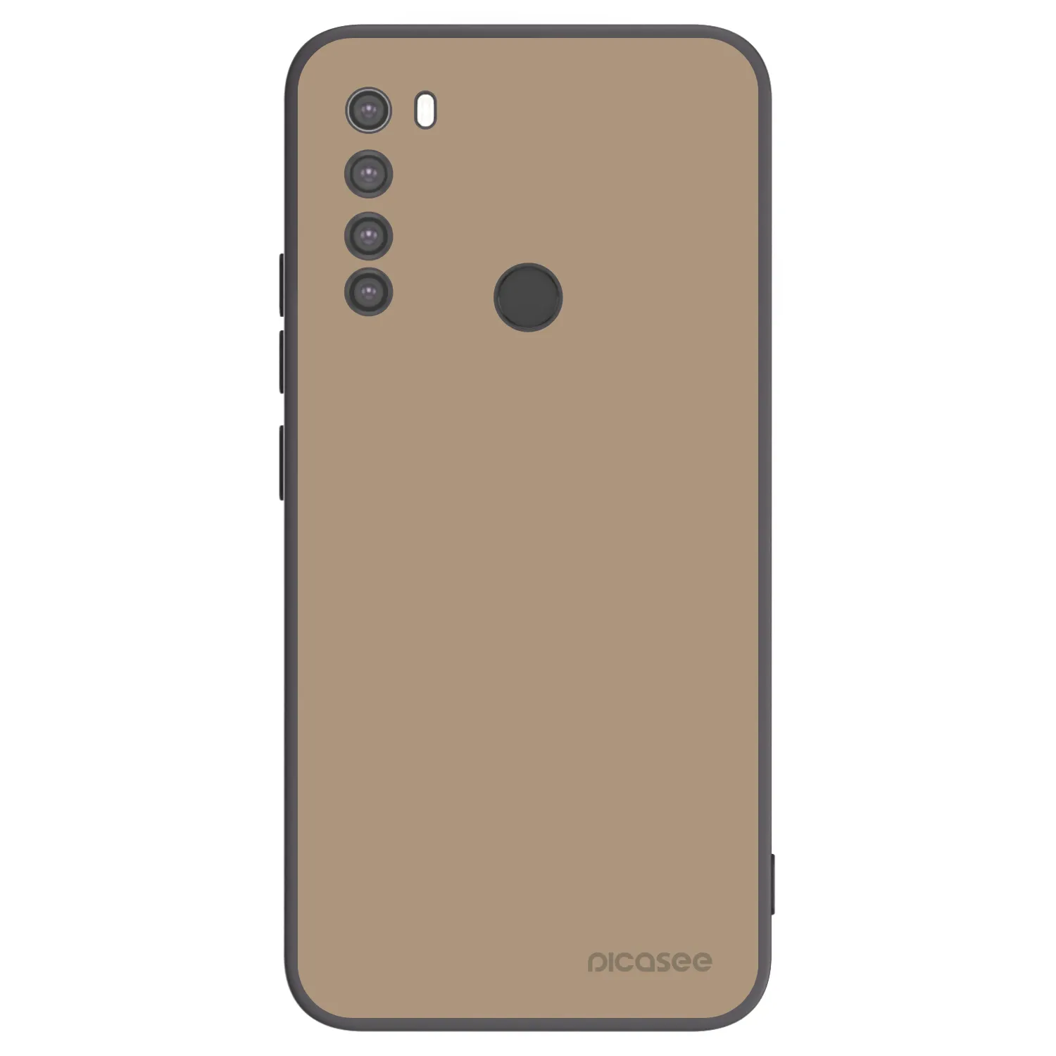 Picasee silikónový čierny obal pre Xiaomi Redmi Note 8 - Soft Sand