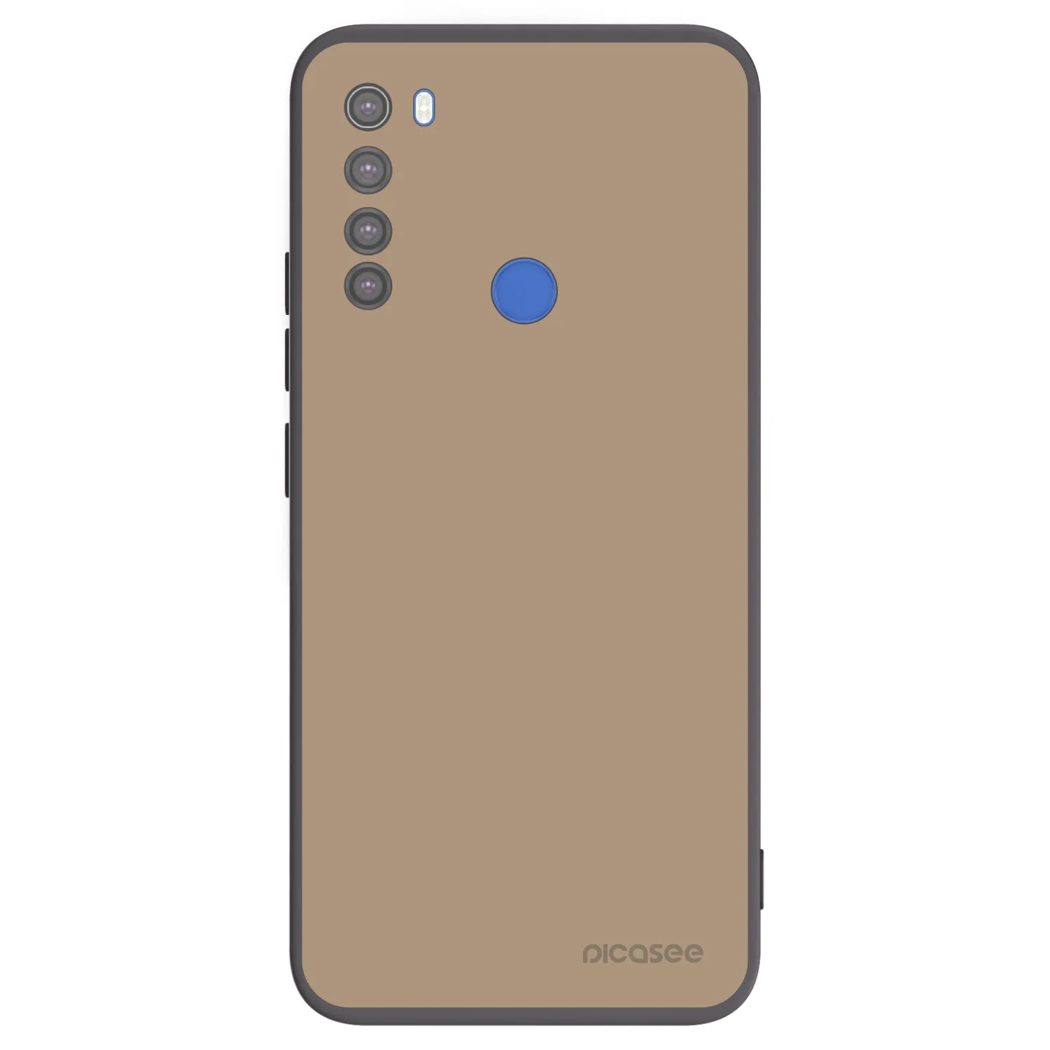 Picasee silikónový čierny obal pre Xiaomi Redmi Note 8T - Soft Sand