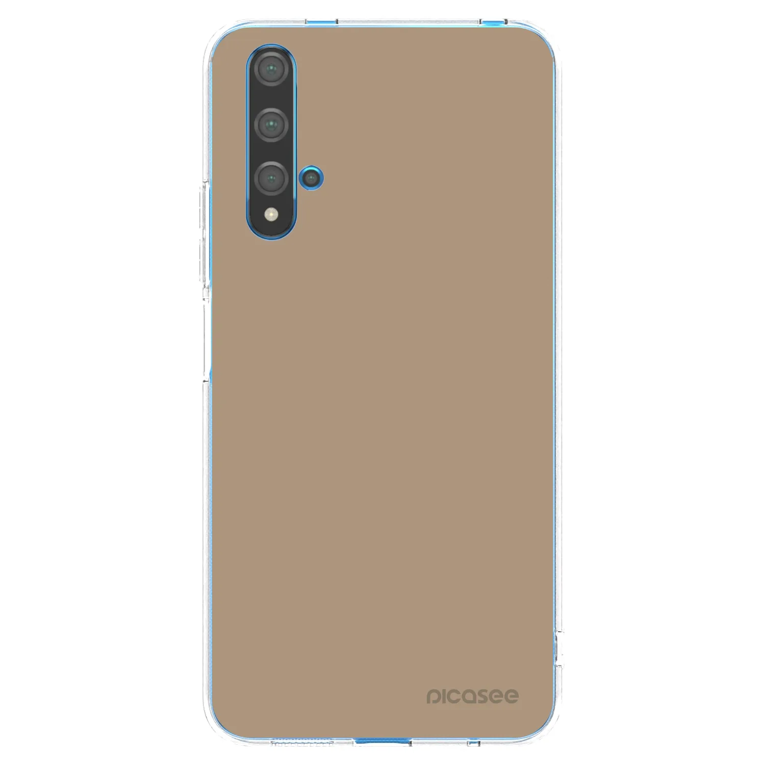 Picasee silikónový prehľadný obal pre Huawei Nova 5T - Soft Sand