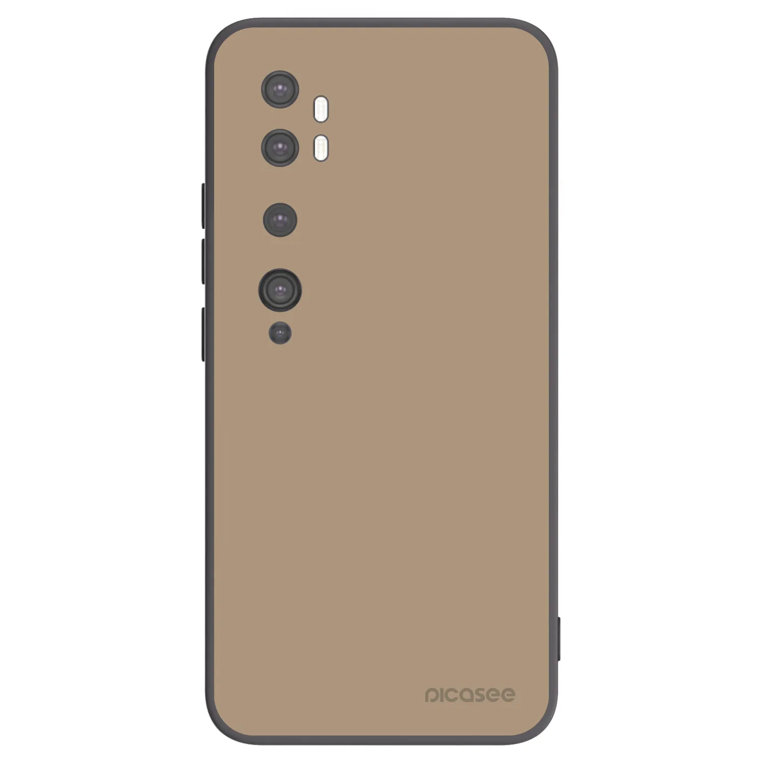 Picasee silikónový čierny obal pre Xiaomi Mi Note 10 (Pro) - Soft Sand
