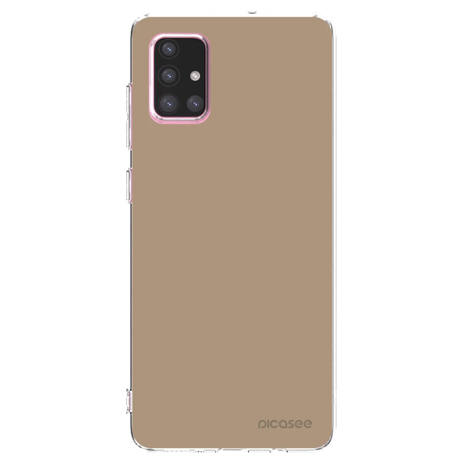 Picasee silikónový prehľadný obal pre Samsung Galaxy A71 A715F - Soft Sand
