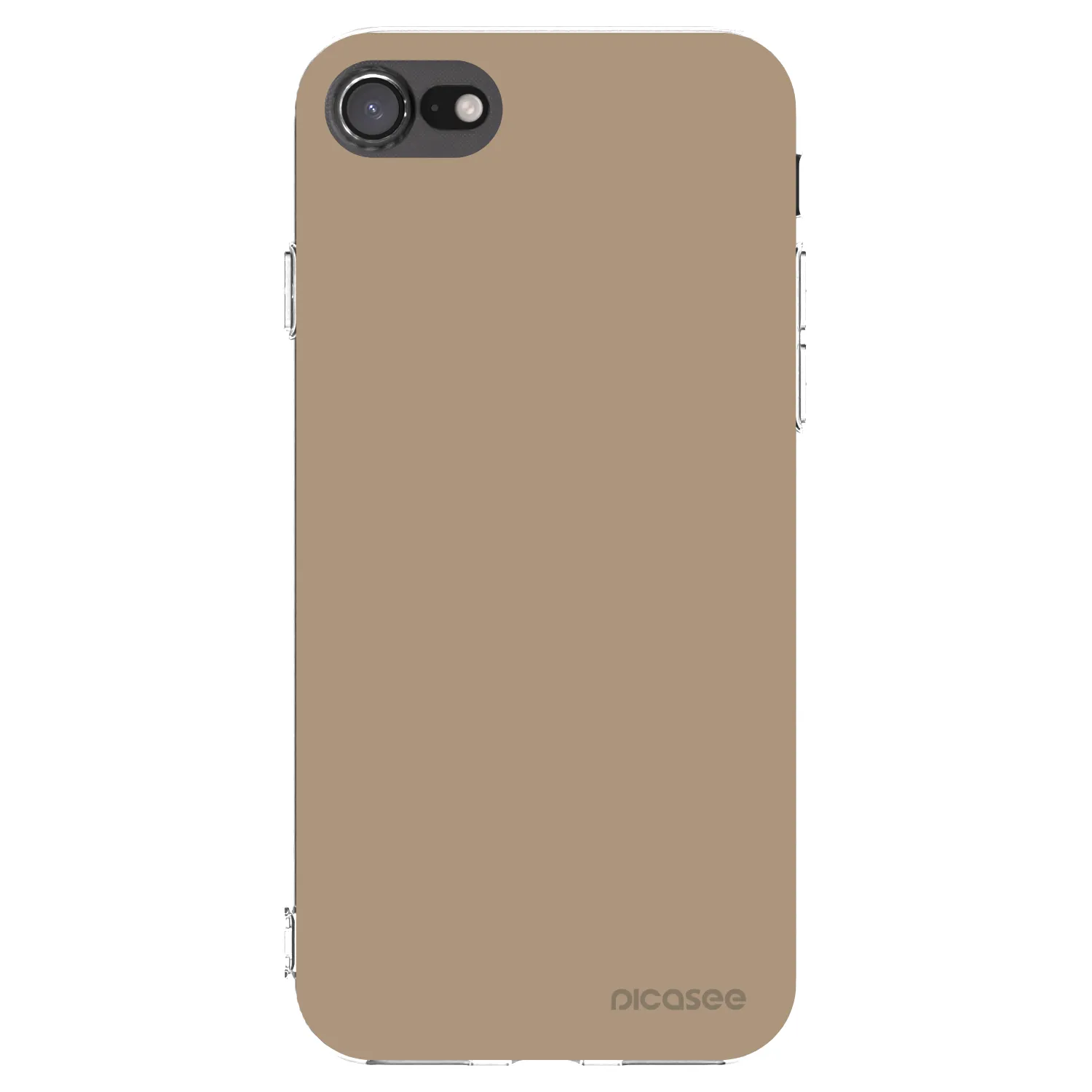Picasee silikónový prehľadný obal pre Apple iPhone SE 2020 - Soft Sand