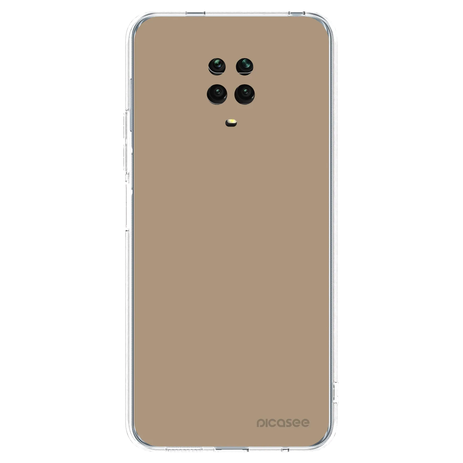 Picasee silikónový prehľadný obal pre Xiaomi Redmi Note 9 Pro - Soft Sand
