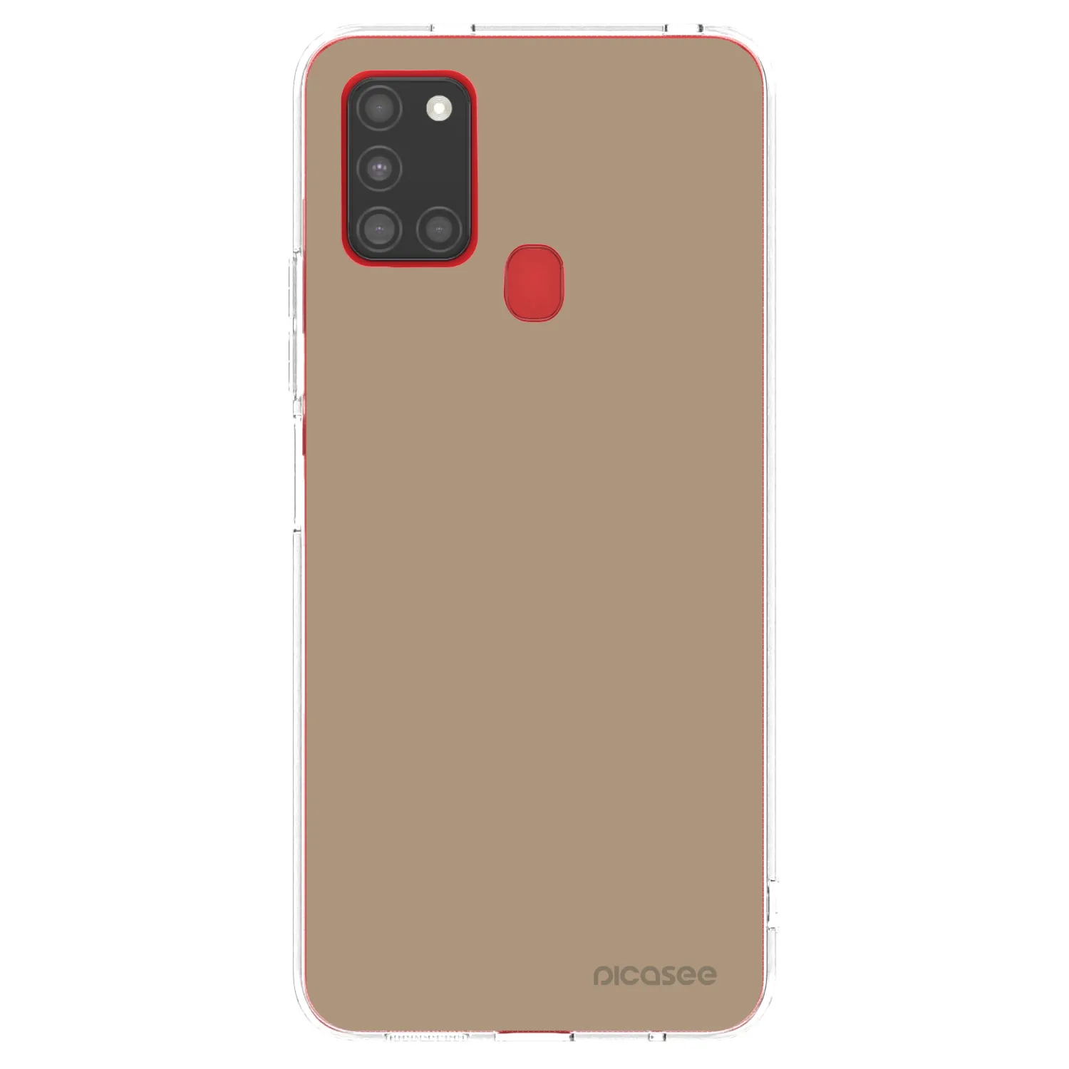 Picasee silikónový prehľadný obal pre Samsung Galaxy A21s - Soft Sand