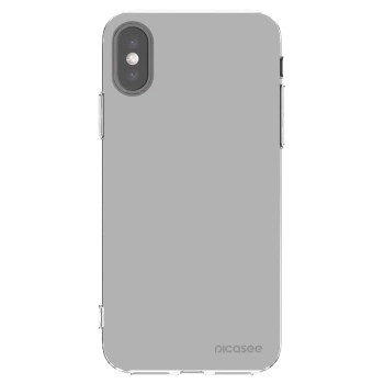 Picasee silikónový prehľadný obal pre Apple iPhone X/XS - Stone