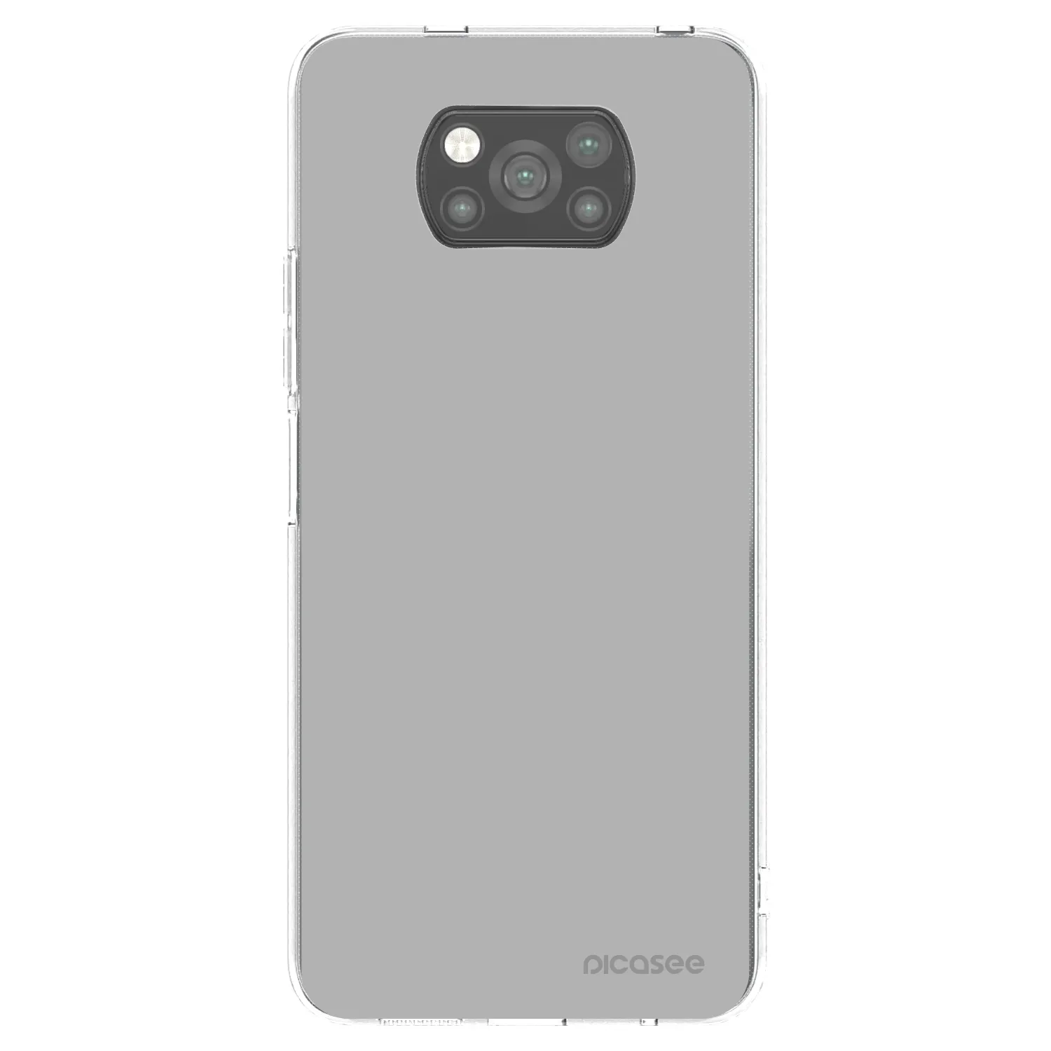 Picasee silikónový čierny obal pre Xiaomi Poco X3 - Stone