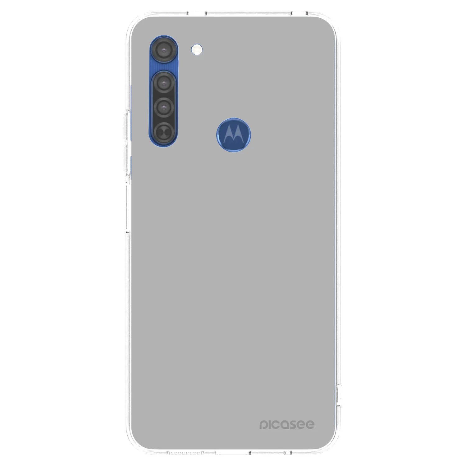 Picasee silikónový prehľadný obal pre Motorola Moto G8 - Stone