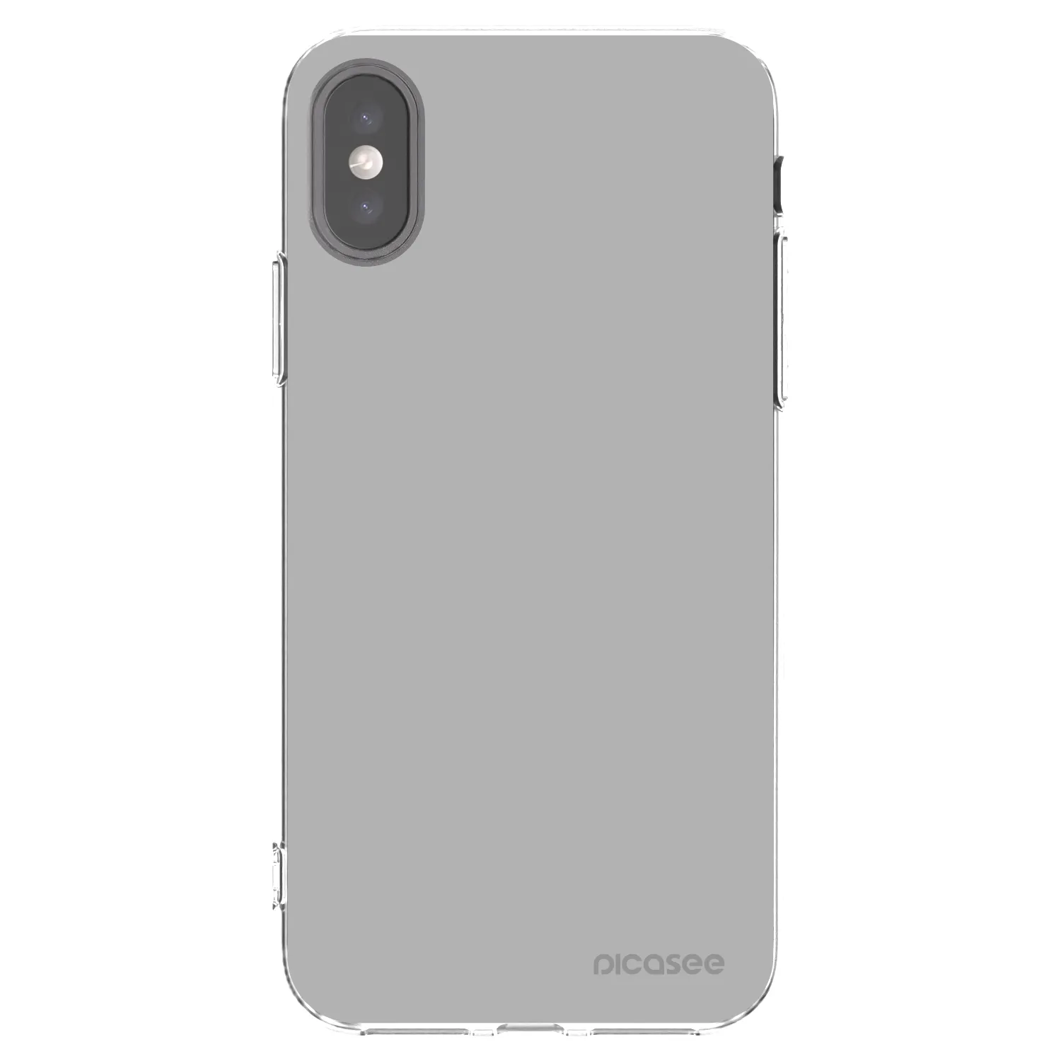 Picasee silikónový prehľadný obal pre Apple iPhone X/XS - Stone