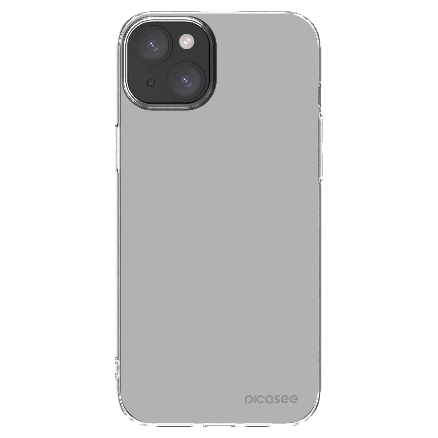 Picasee silikónový prehľadný obal pre Apple iPhone 15 Plus - Stone