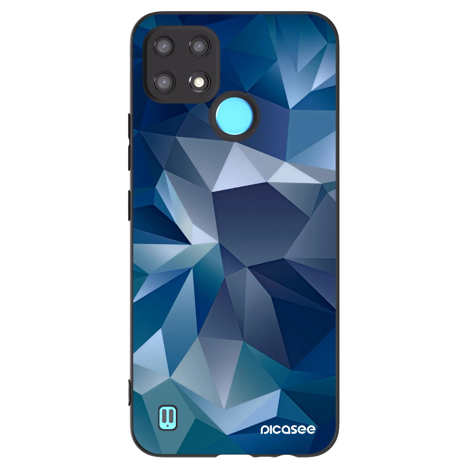 Picasee silikónový čierny obal pre Realme C21 - Wallpaper