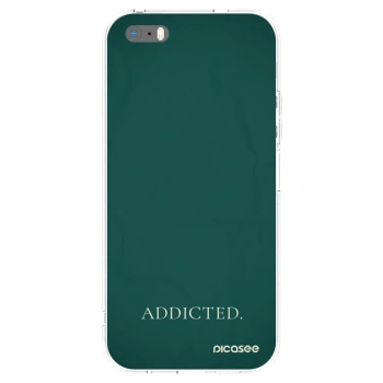 Picasee silikónový prehľadný obal pre Apple iPhone 5/5S/SE - Addicted